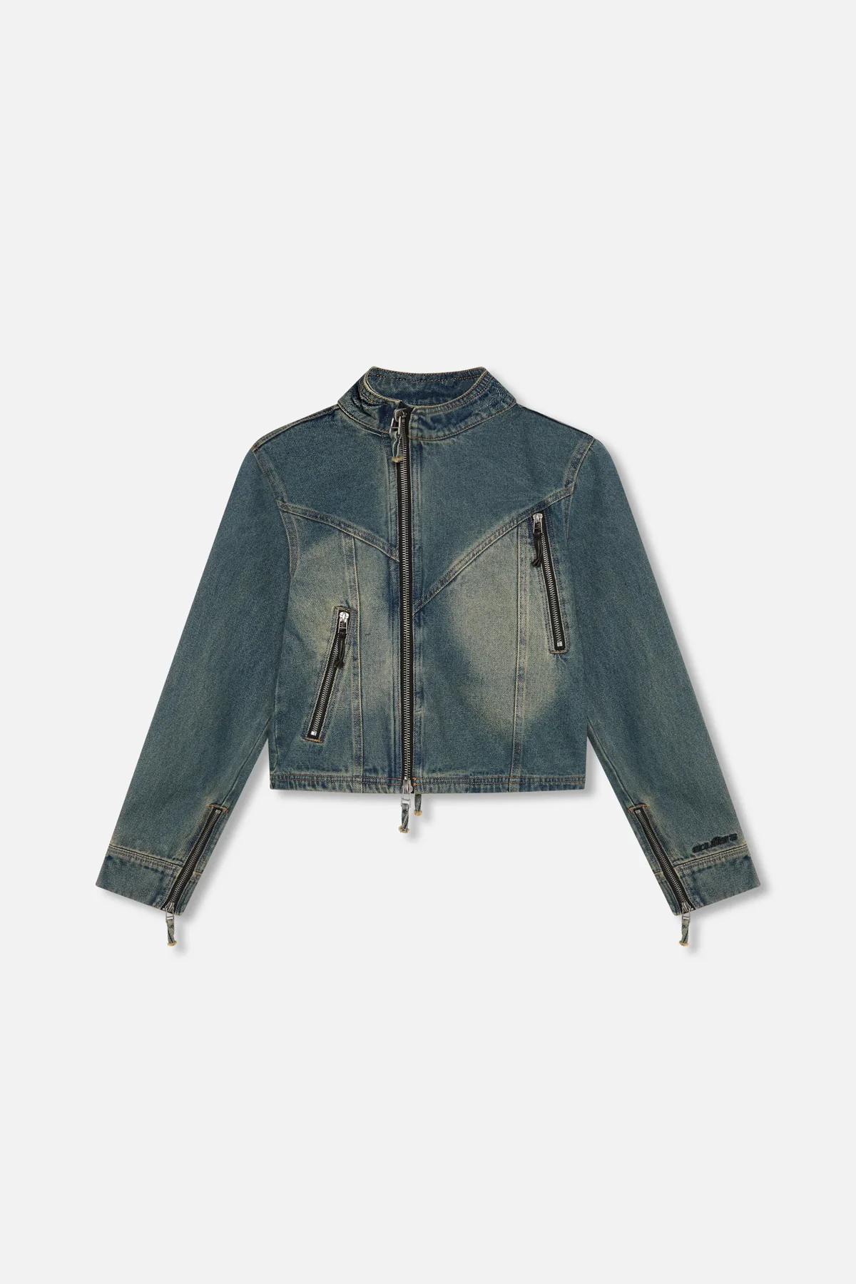 Marlen Washed Blue Jacket - Image 6