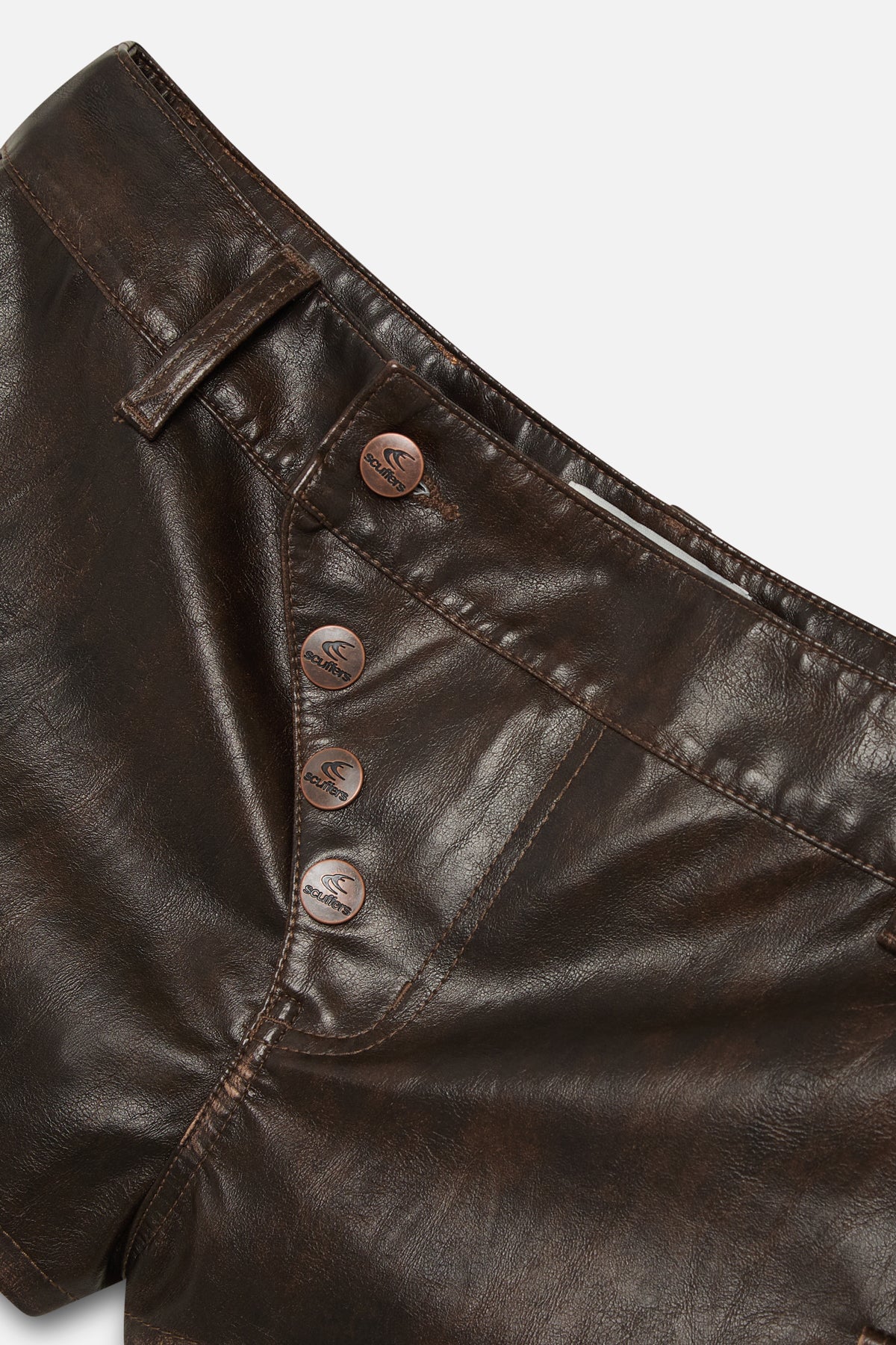 Meriem Brown Mini Shorts - Image 9