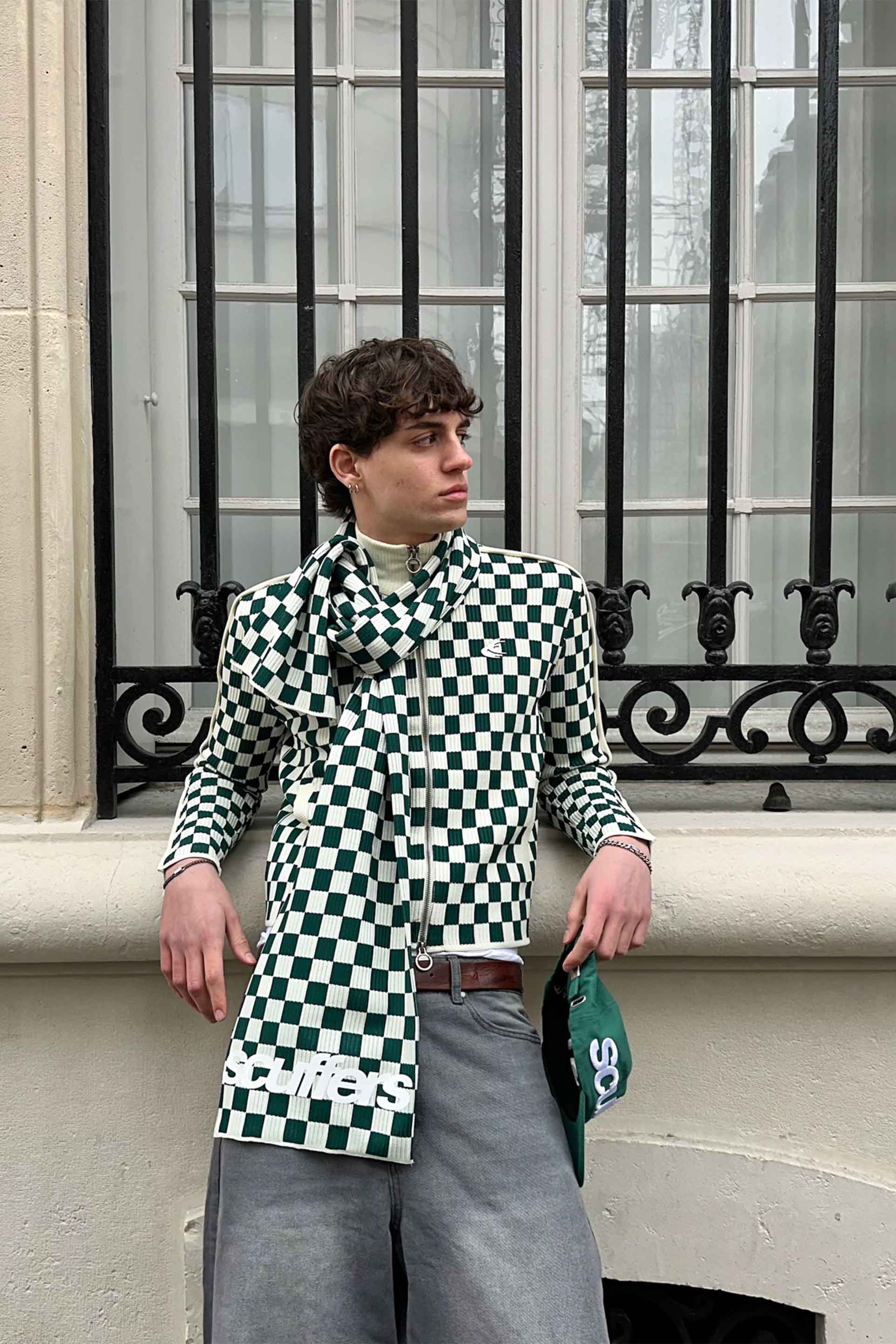 Monaco Green Checkered Zipper - Image 7