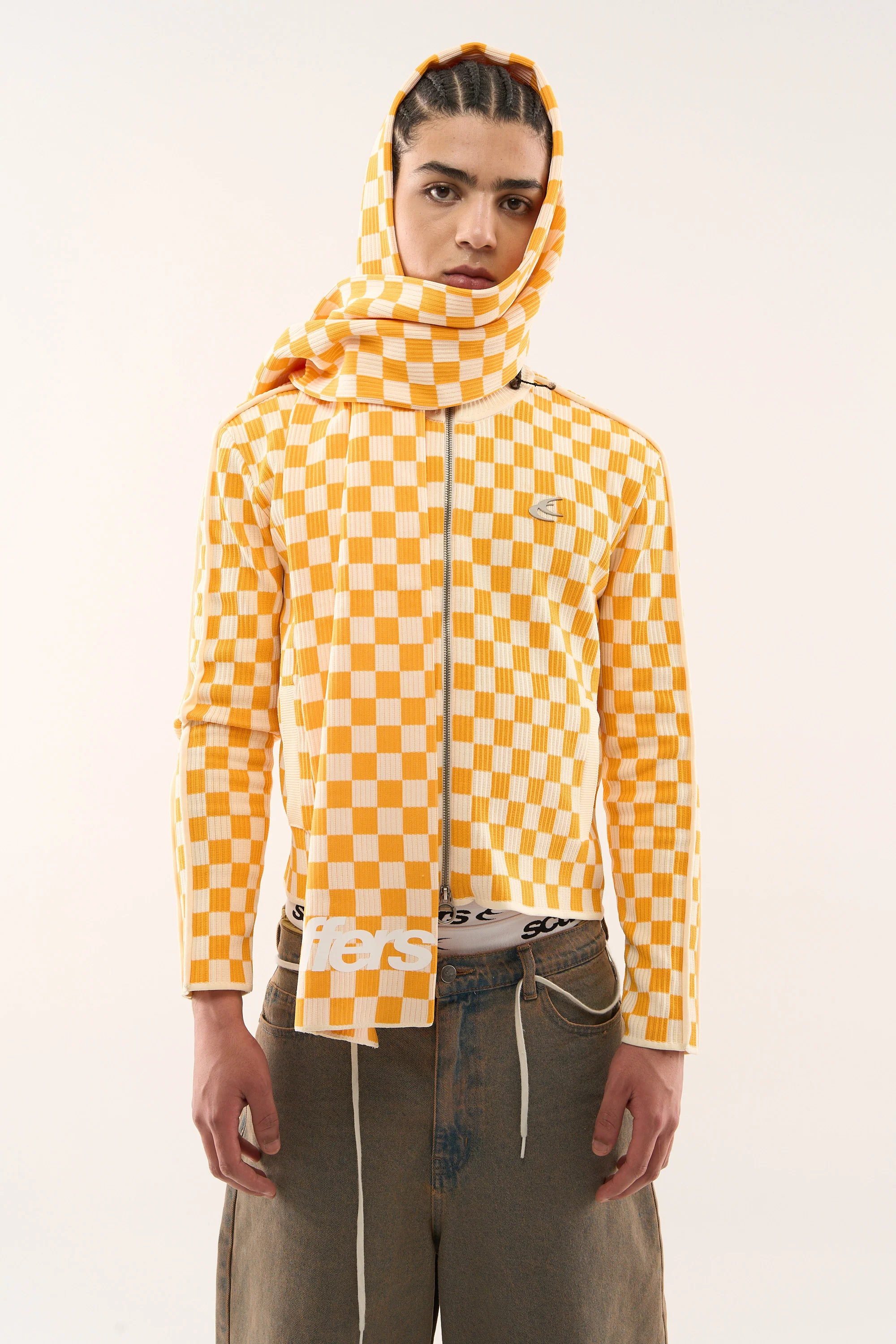 Monaco Yellow Checkered Zipper - Image 3