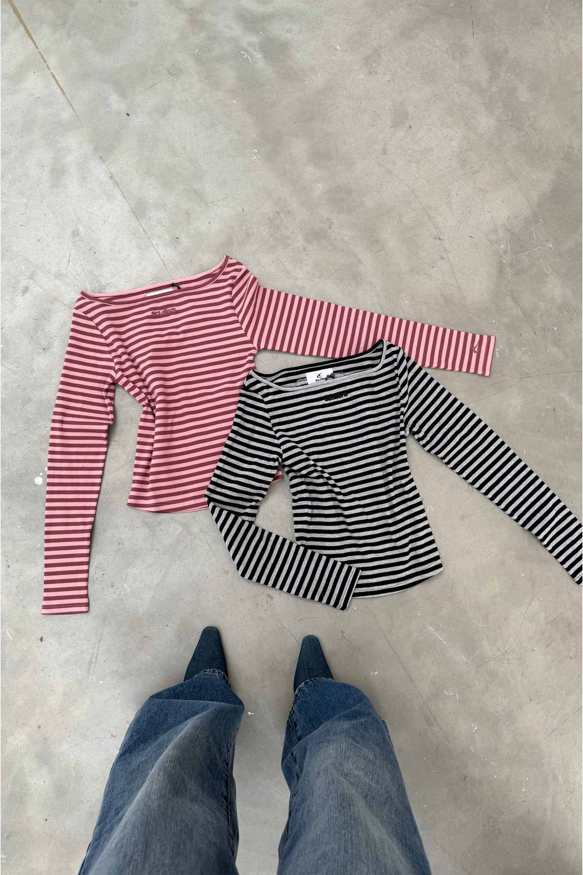 Nat Pink Stripes Longsleeve - Image 5
