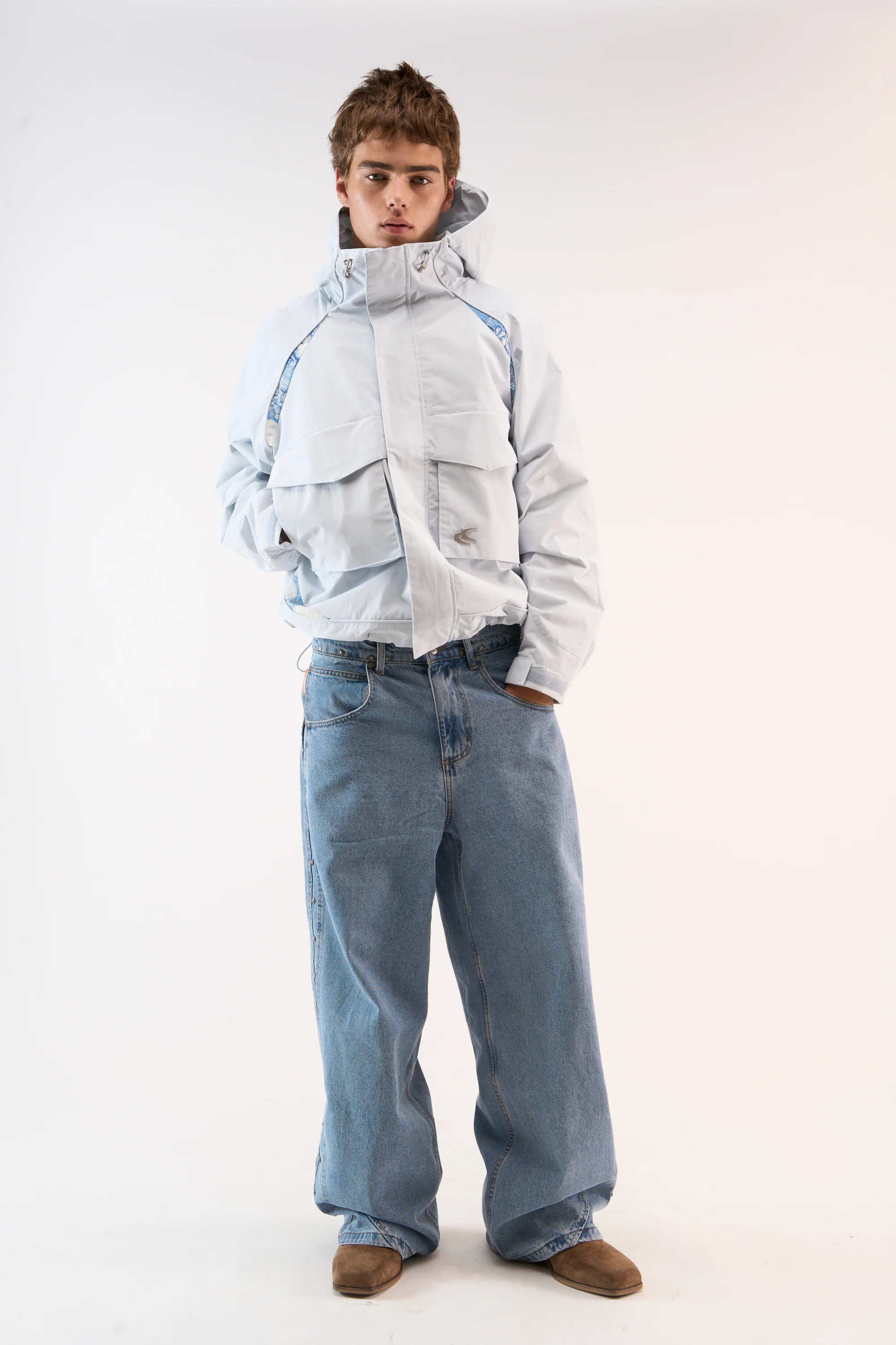 New Essential Light Blue Windbreaker - Image 3