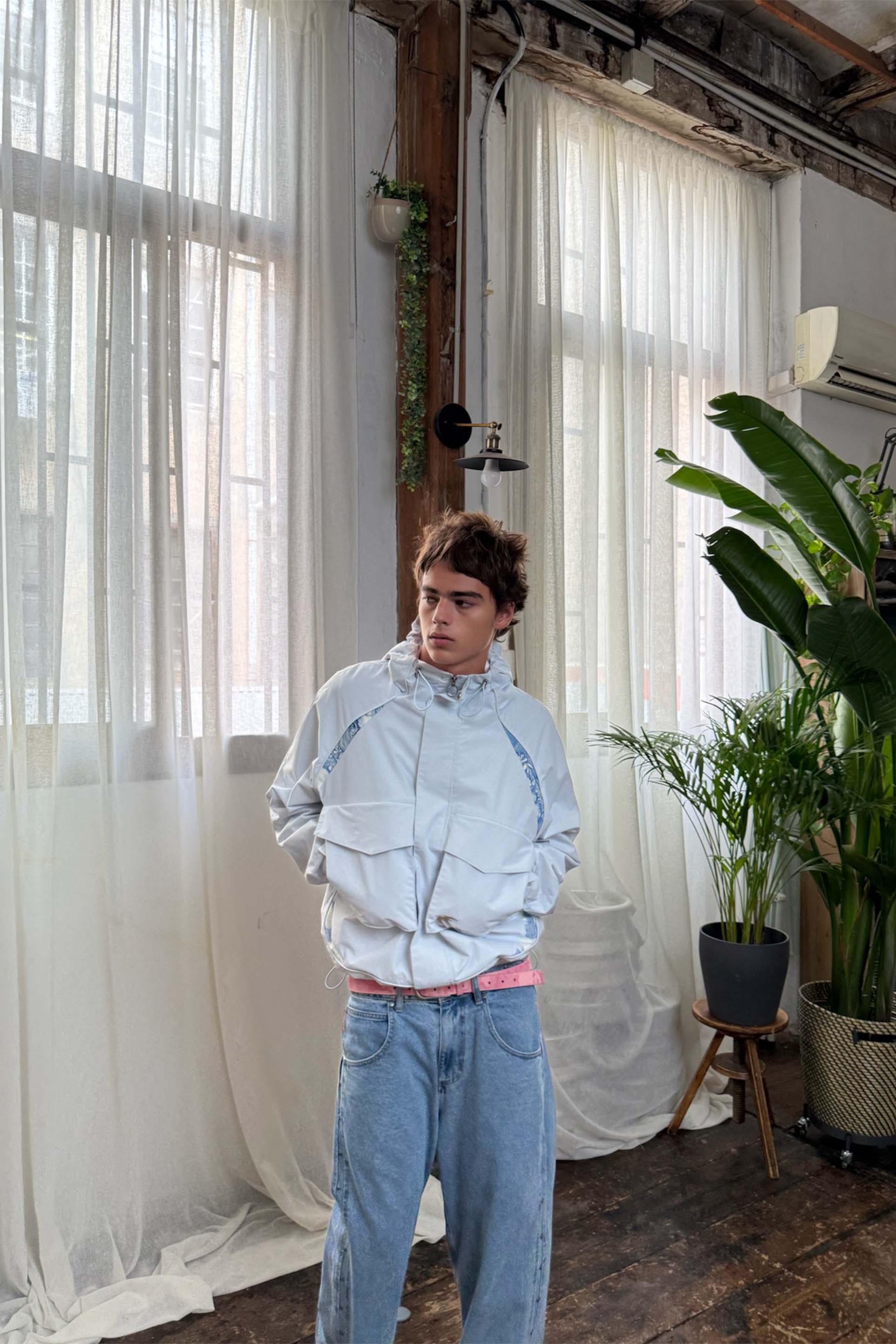New Essential Light Blue Windbreaker - Image 7