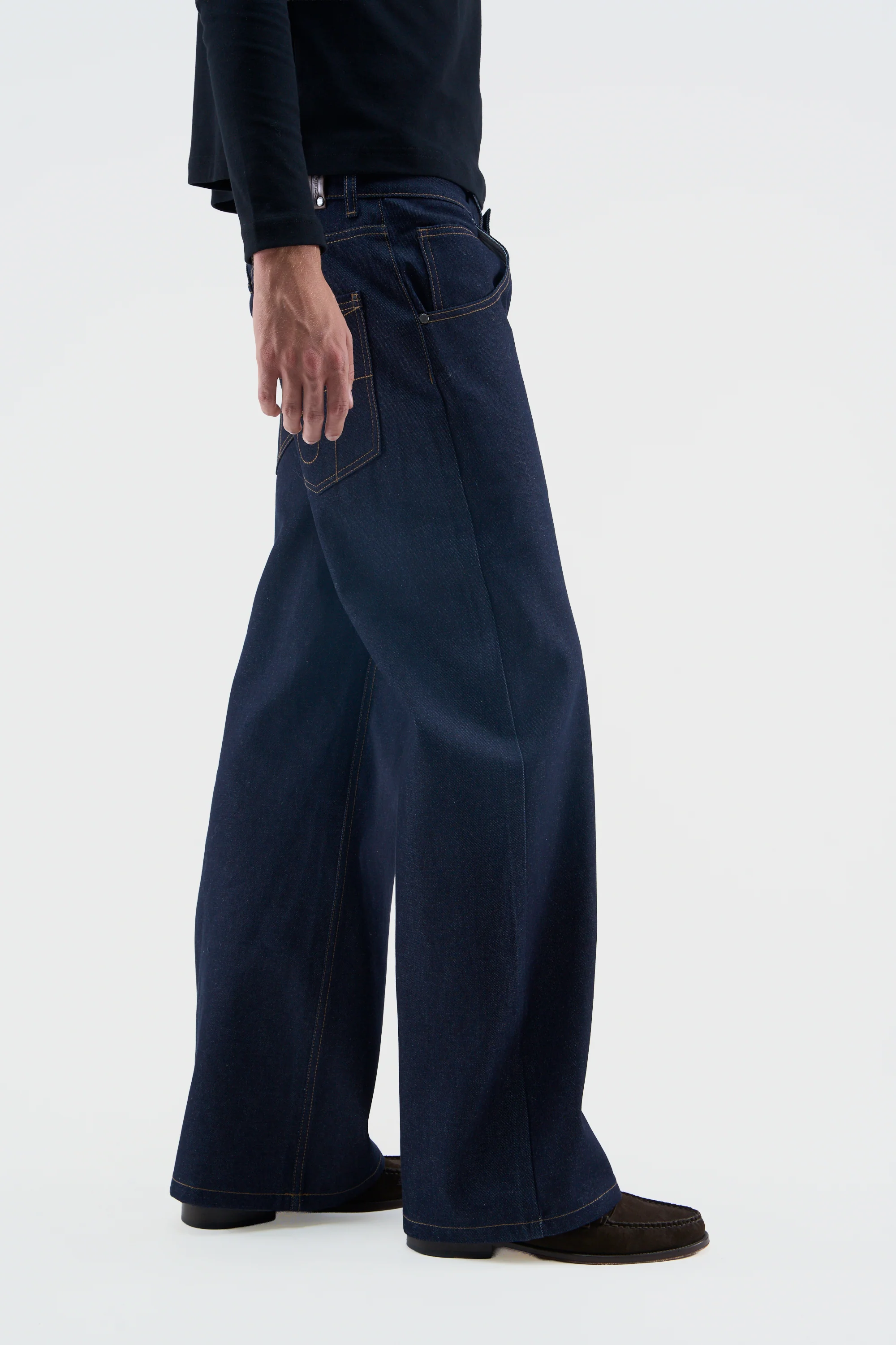 New Flared Denim Pants - Image 5