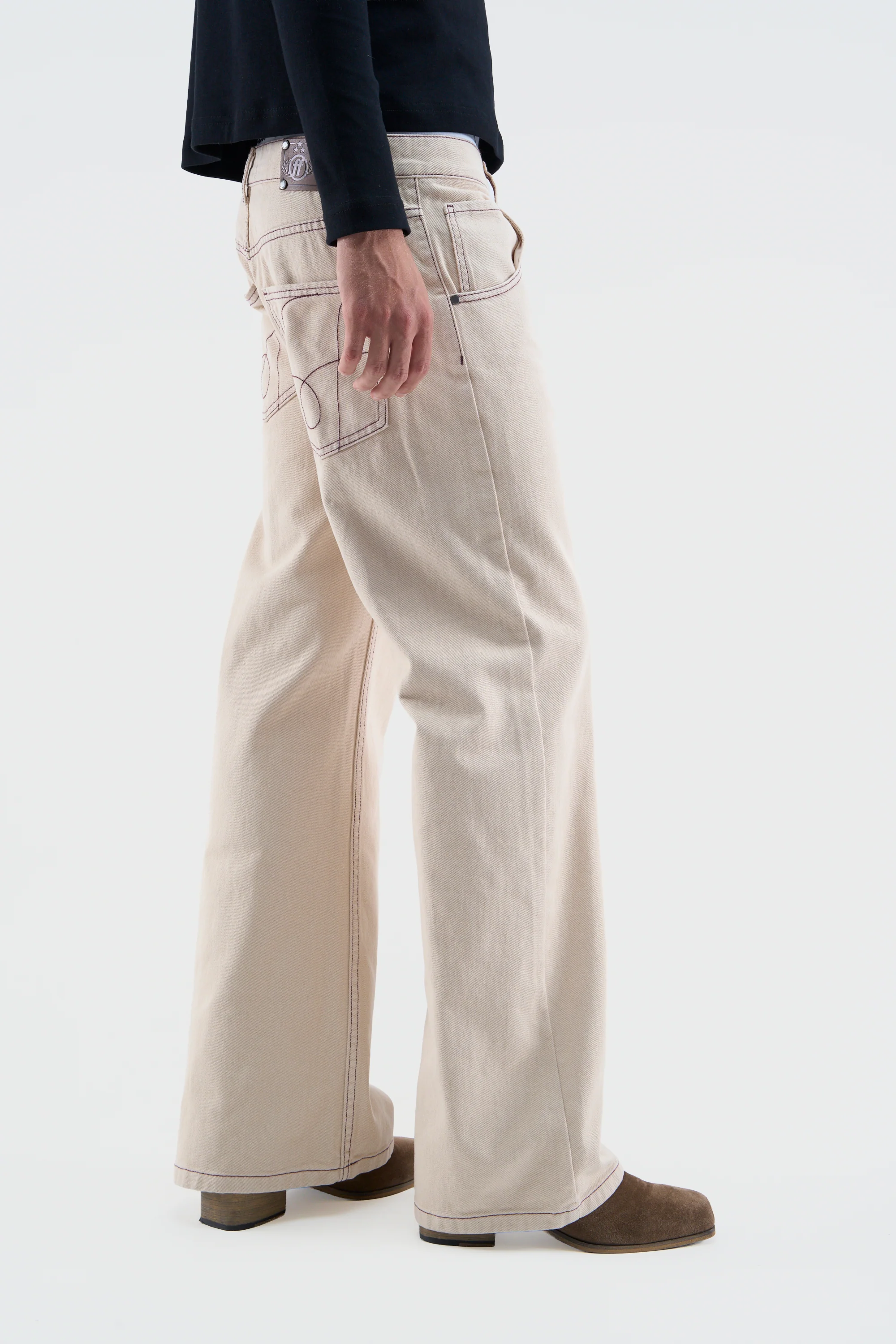 New Flared Ecru Pants - Image 5