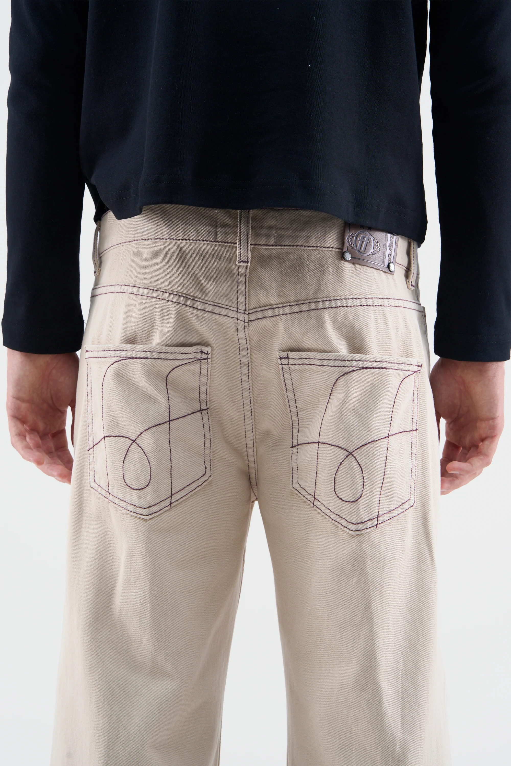 New Flared Ecru Pants - Image 6