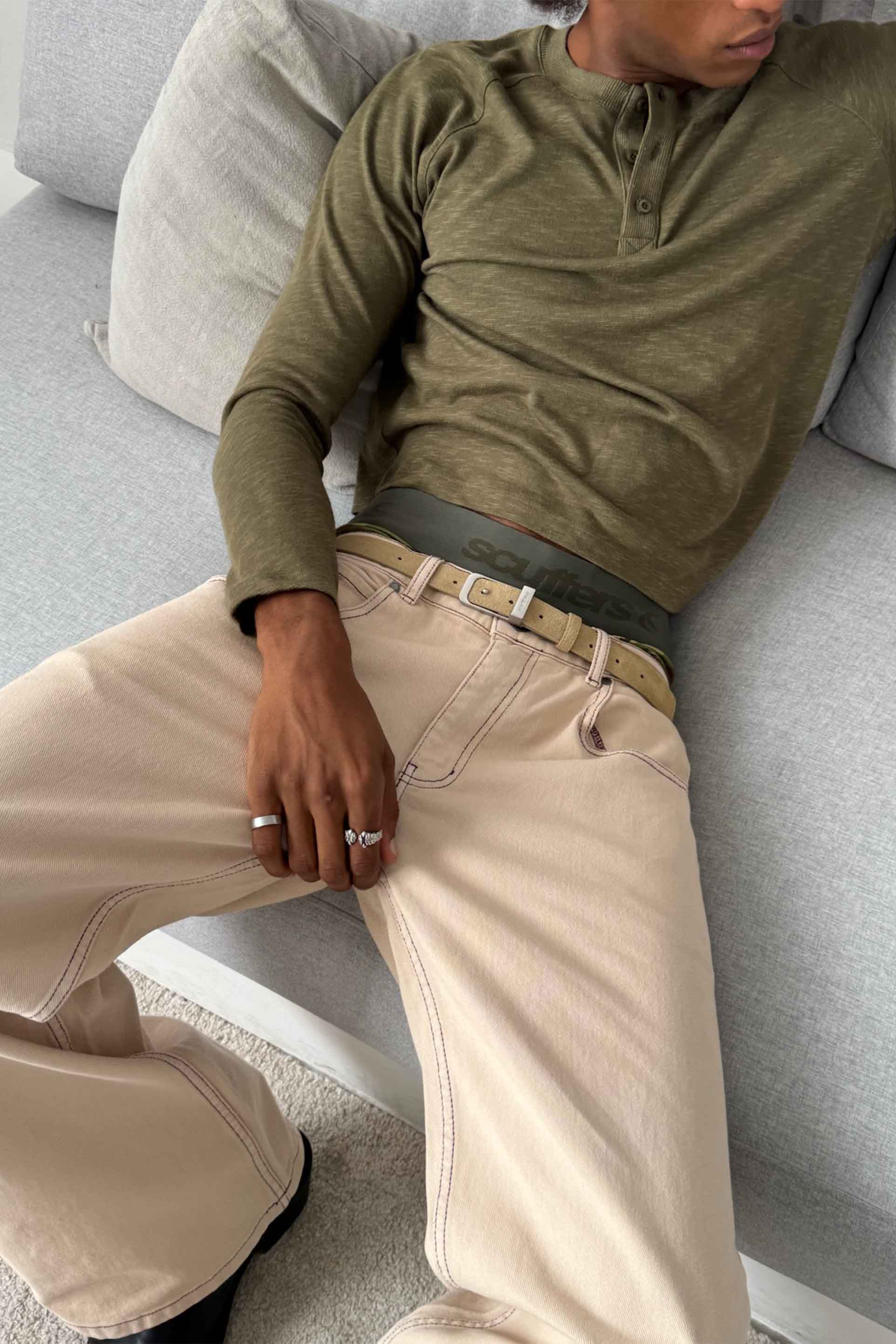 New Flared Ecru Pants - Image 7