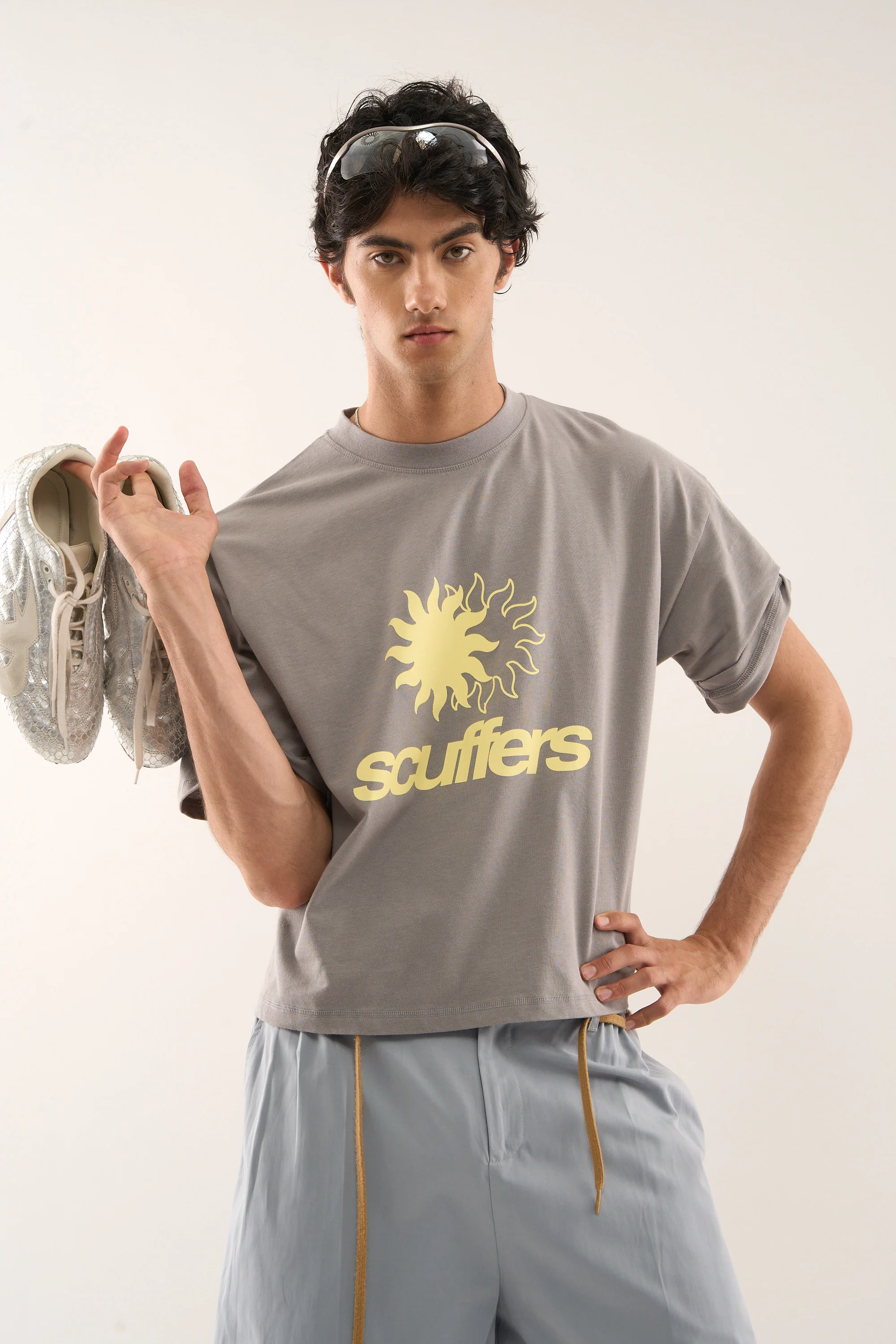 New Sun Grey T-Shirt - Image 6