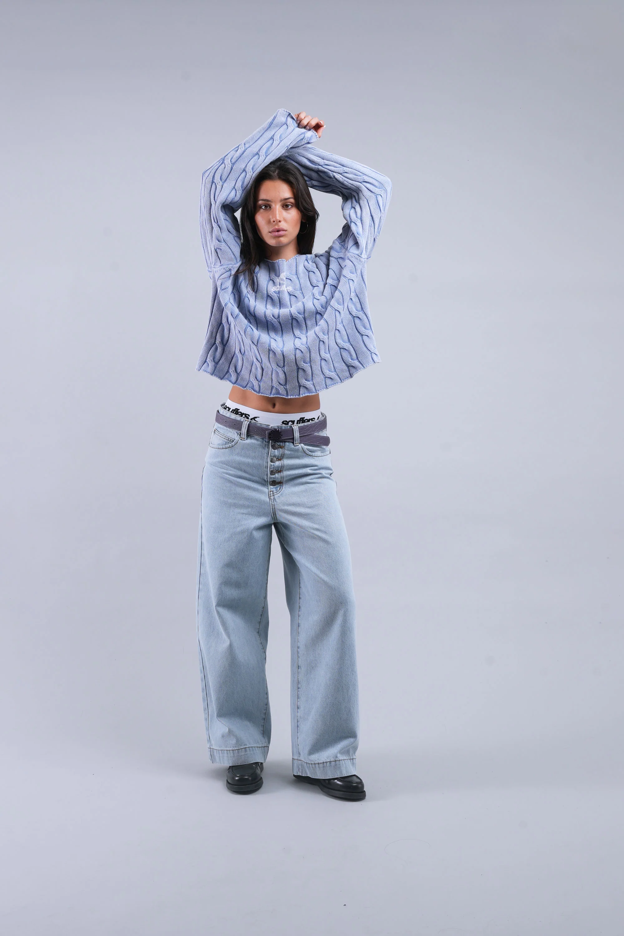 New Trench Blue Knit - Image 6