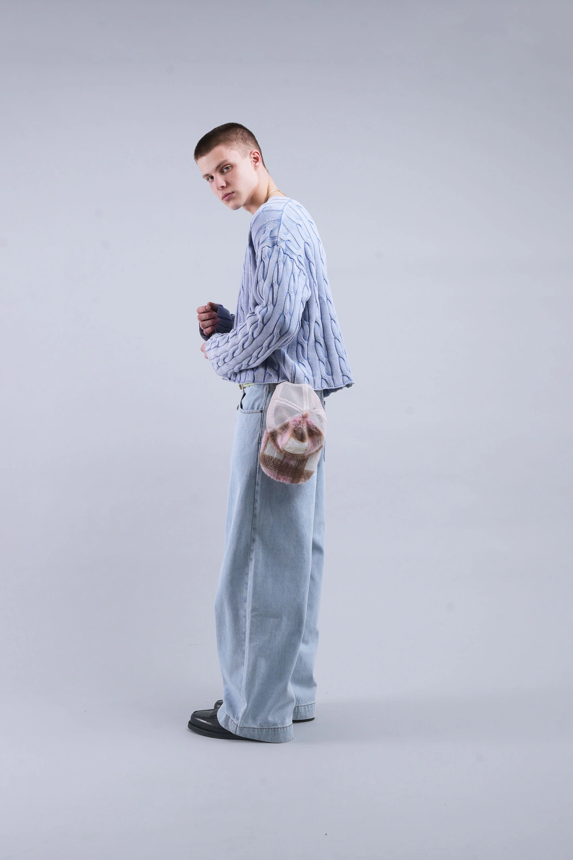 New Trench Blue Knit - Image 7