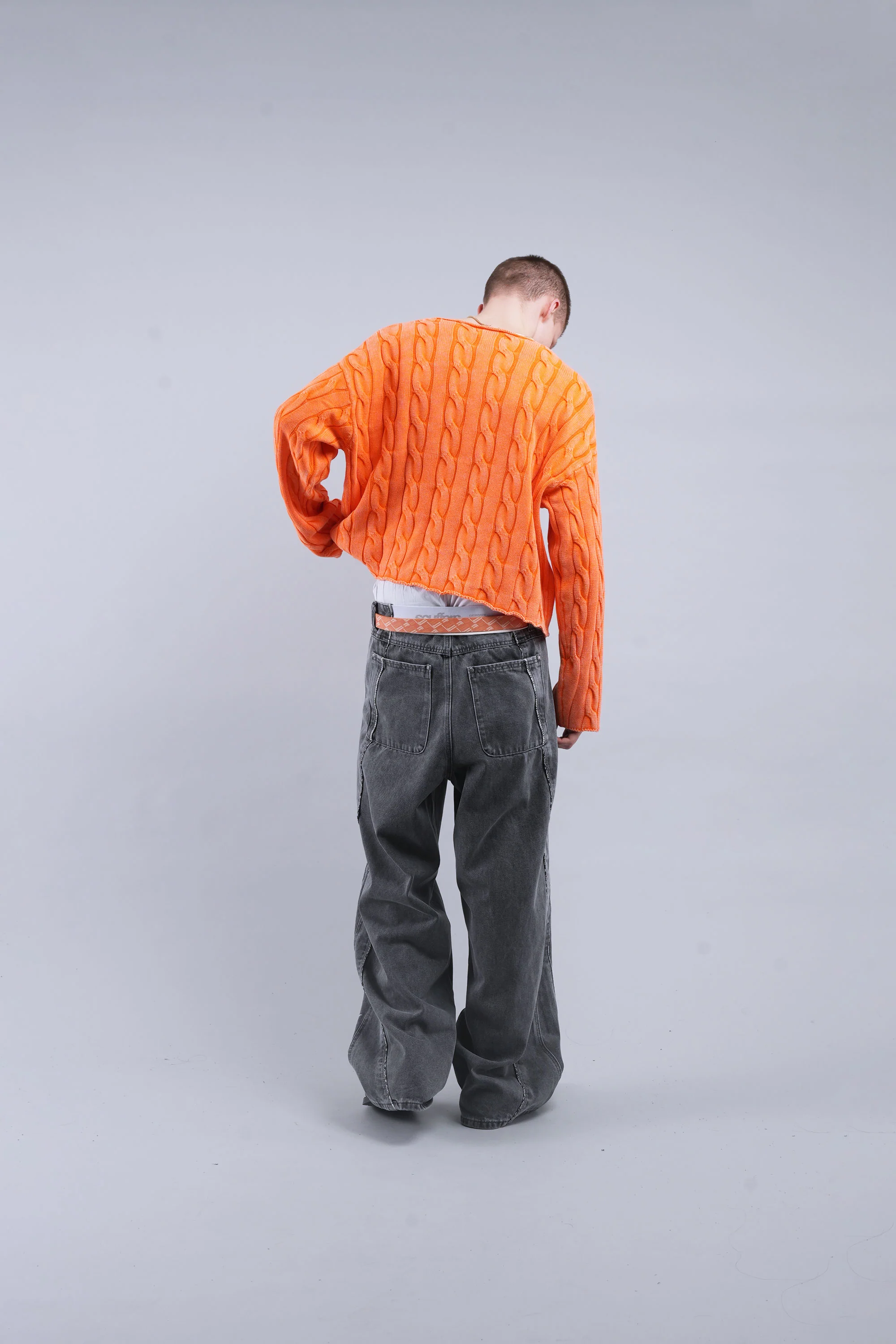 New Trench Orange Knit - Image 8