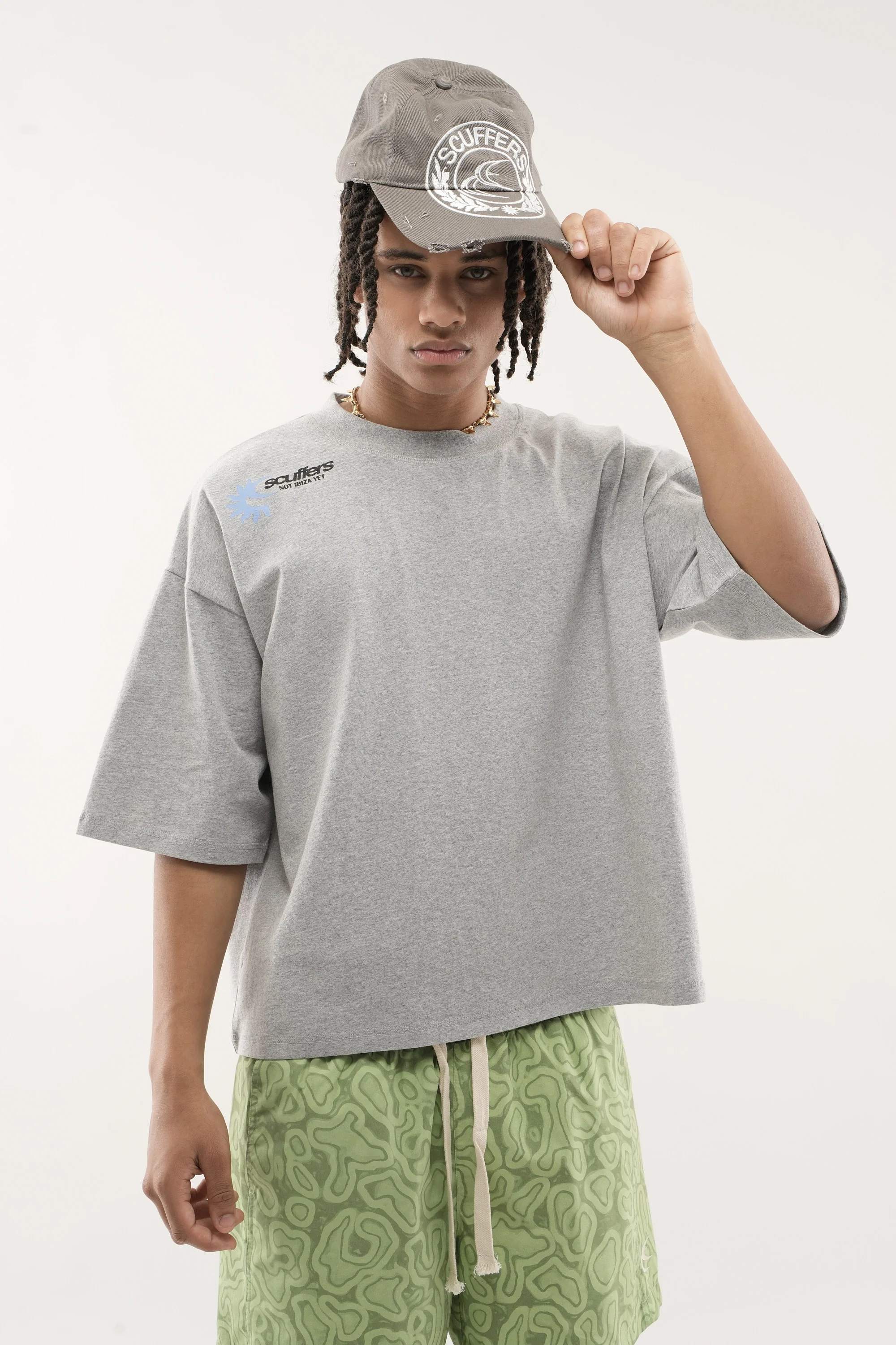 Not Ibiza Again Light Grey T-Shirt - Image 5