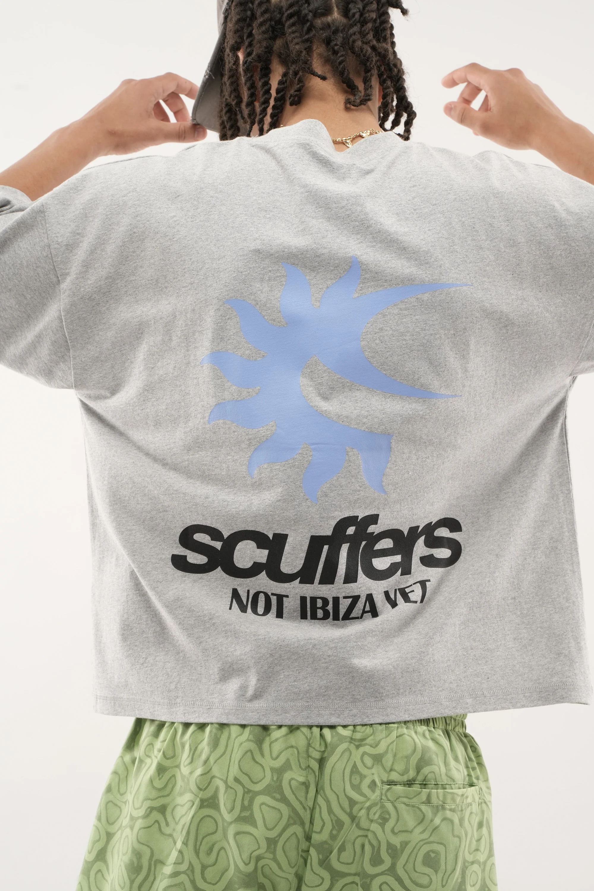 Not Ibiza Again Light Grey T-Shirt - Image 8