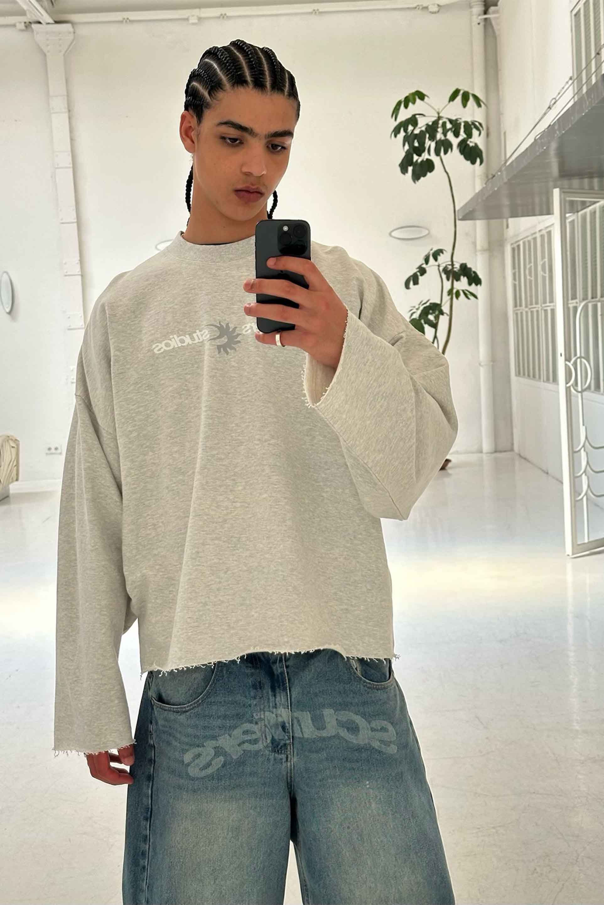 Not Ibiza Again Melange Sweatshirt - Image 8