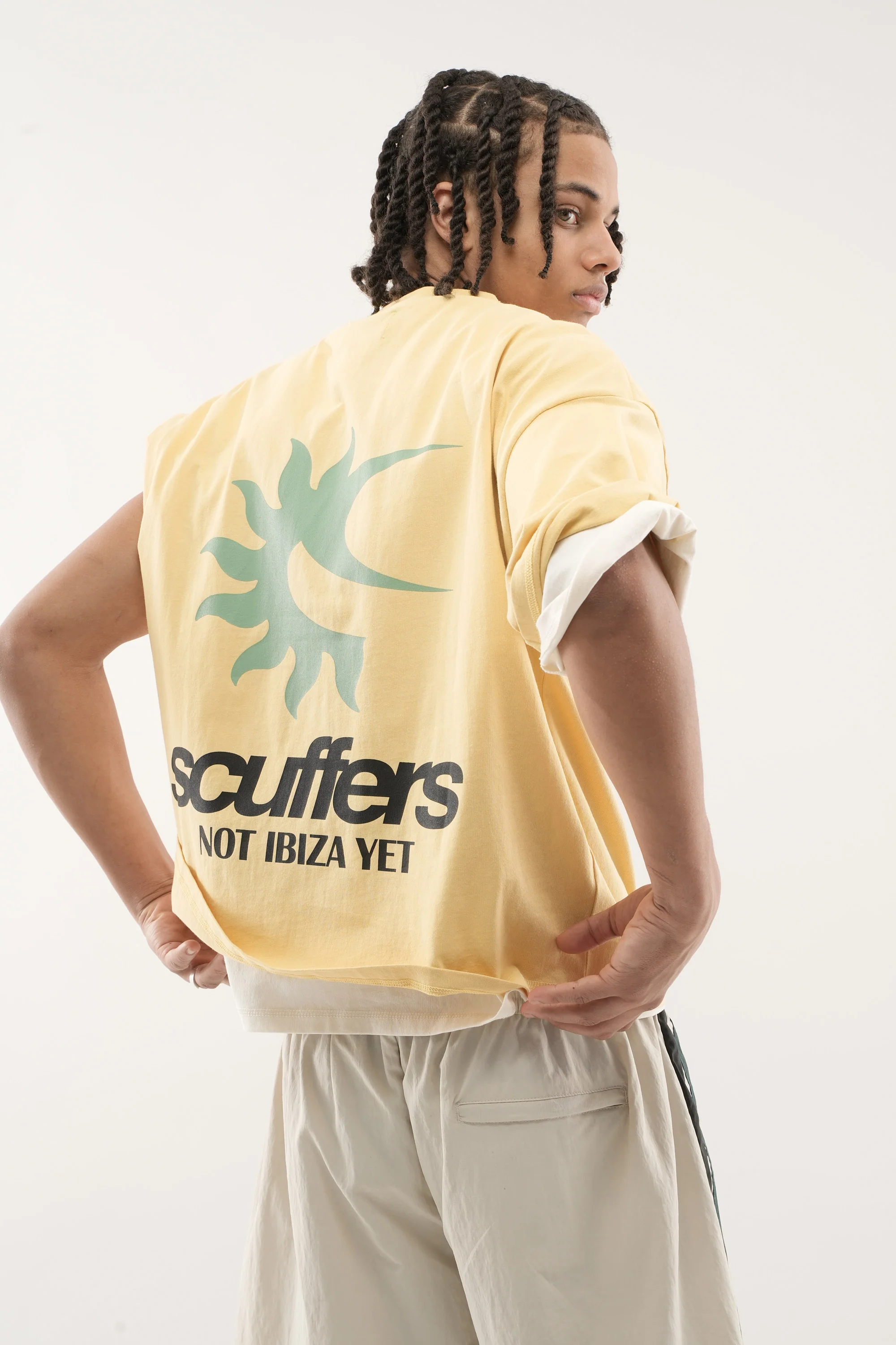 Not Ibiza Again Yellow T-Shirt - Image 6