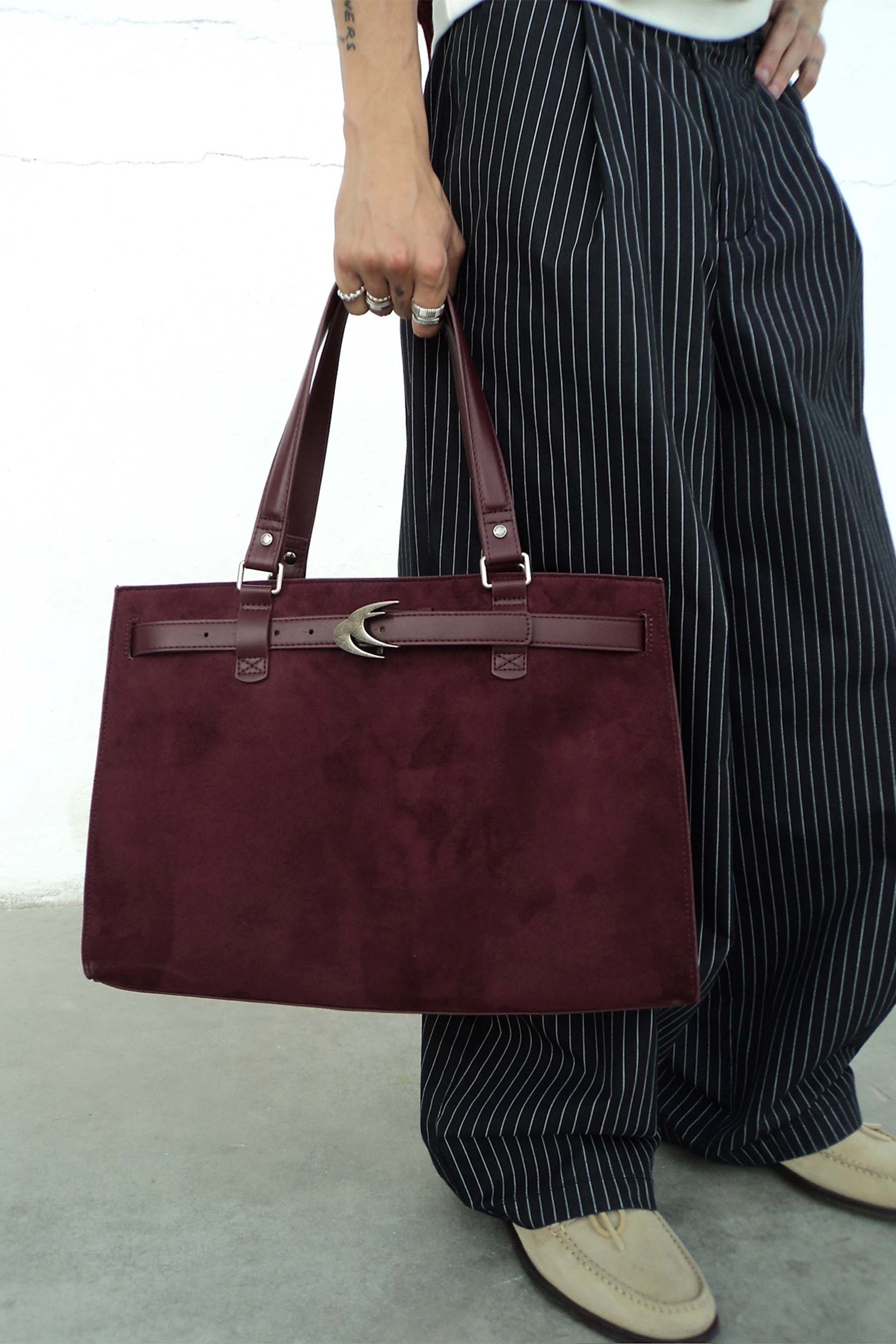 Office Burgundy Bag - Image 5