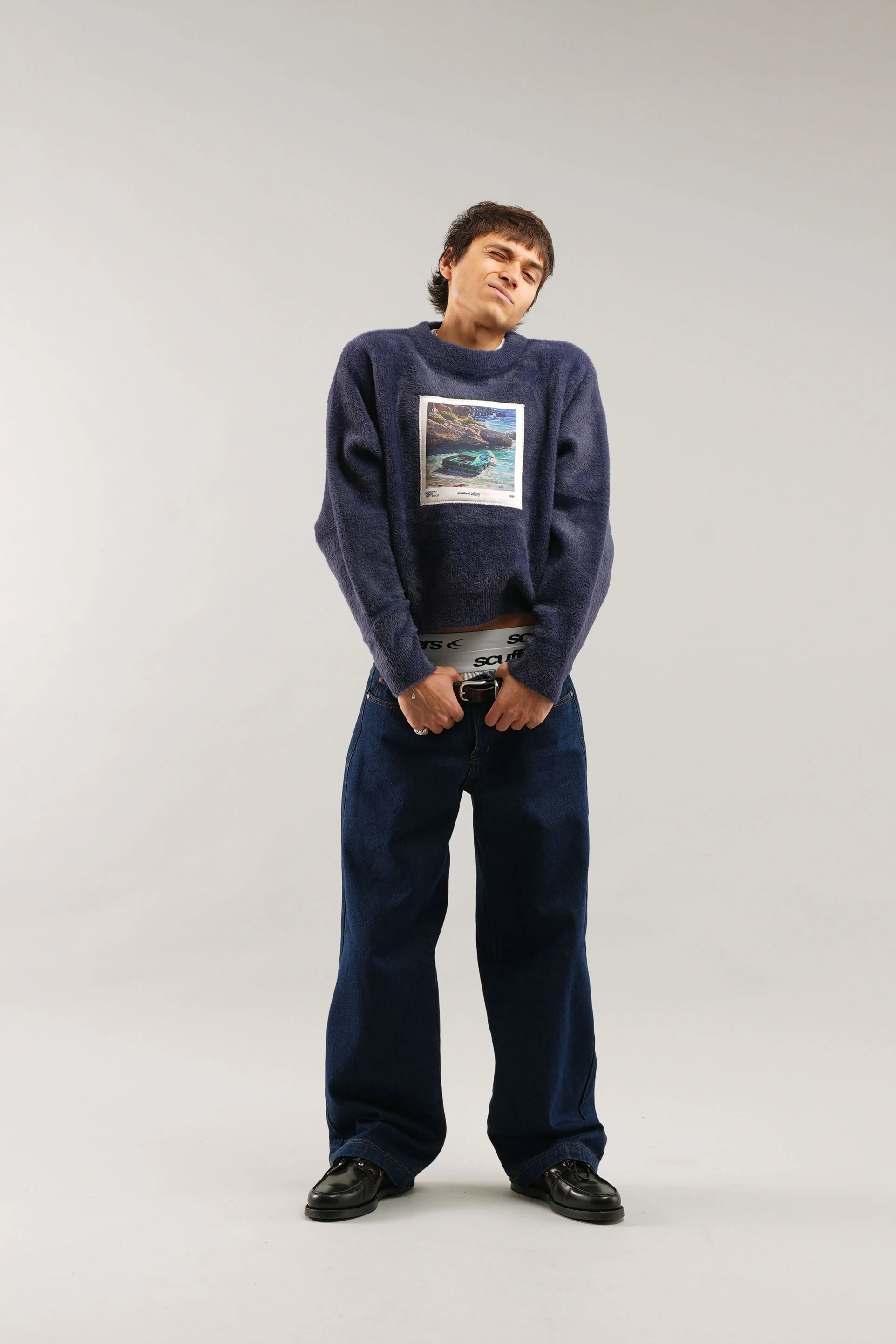 Oil #1 Navy Knit - Image 2