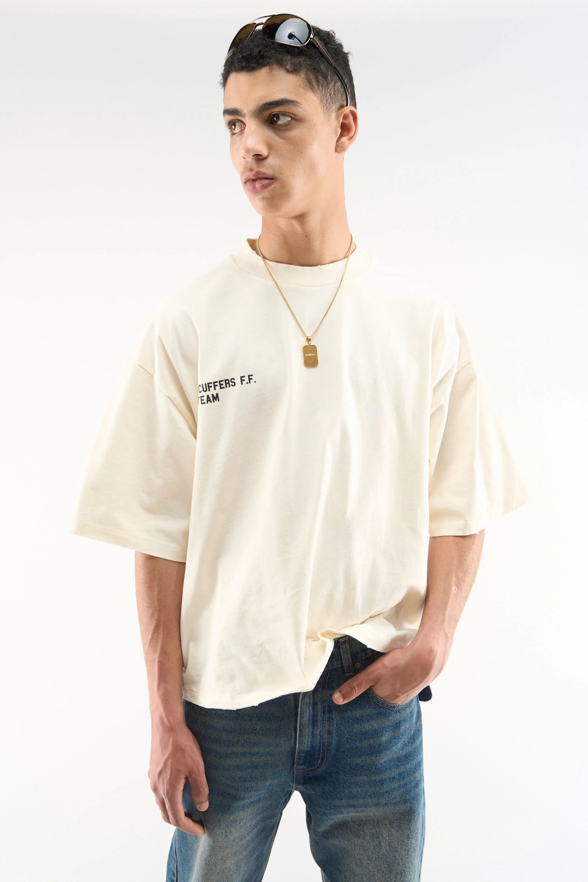 Omega Ecru T-Shirt - Image 3