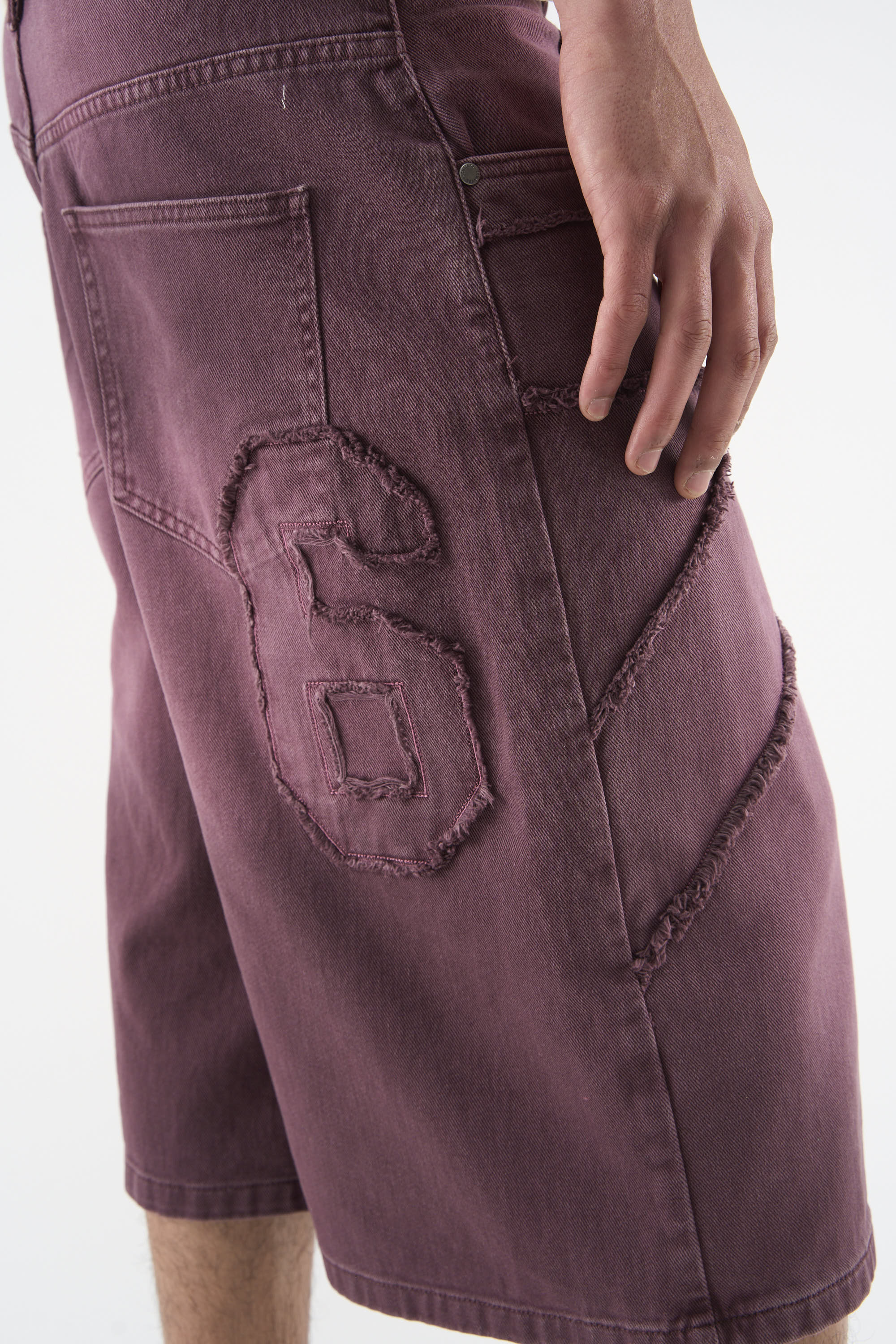 OPS Burgundy Jorts - Image 6