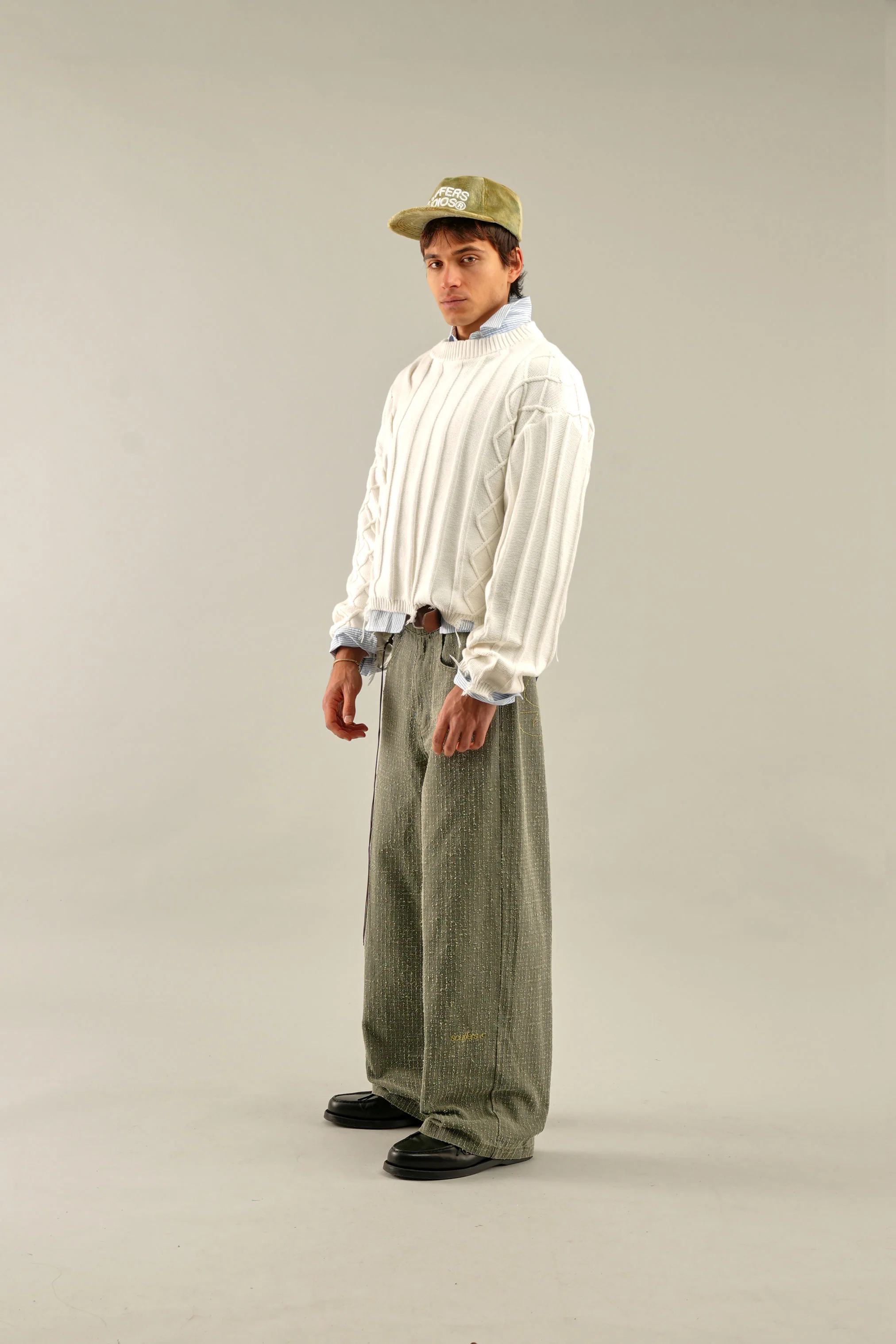 Oversized White Trench Jersey - Image 5