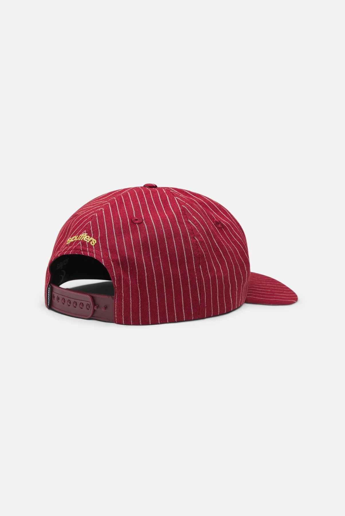 Pinstripe Burgundy Cap - Image 5