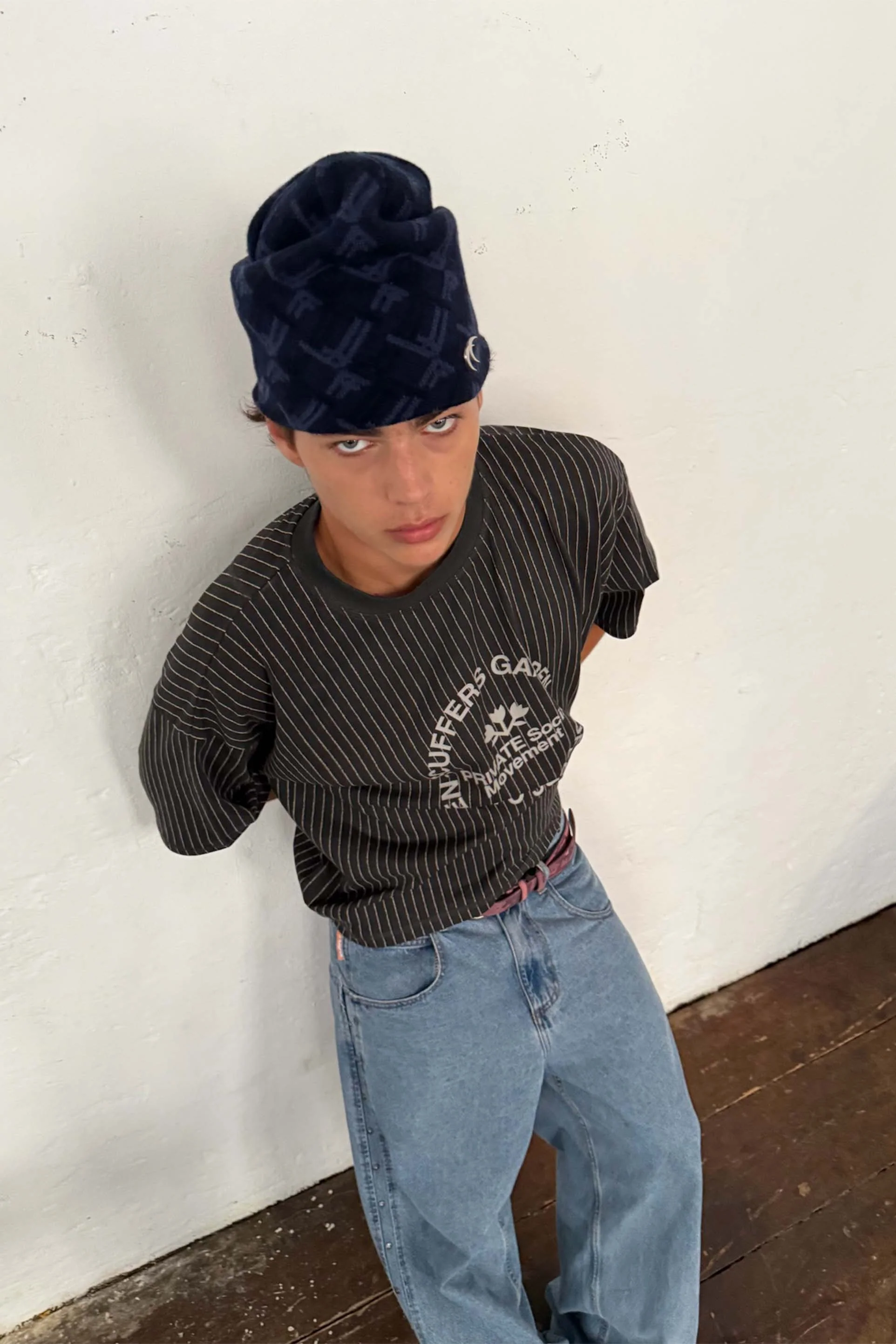 Pinstripe Dark T-Shirt - Image 6