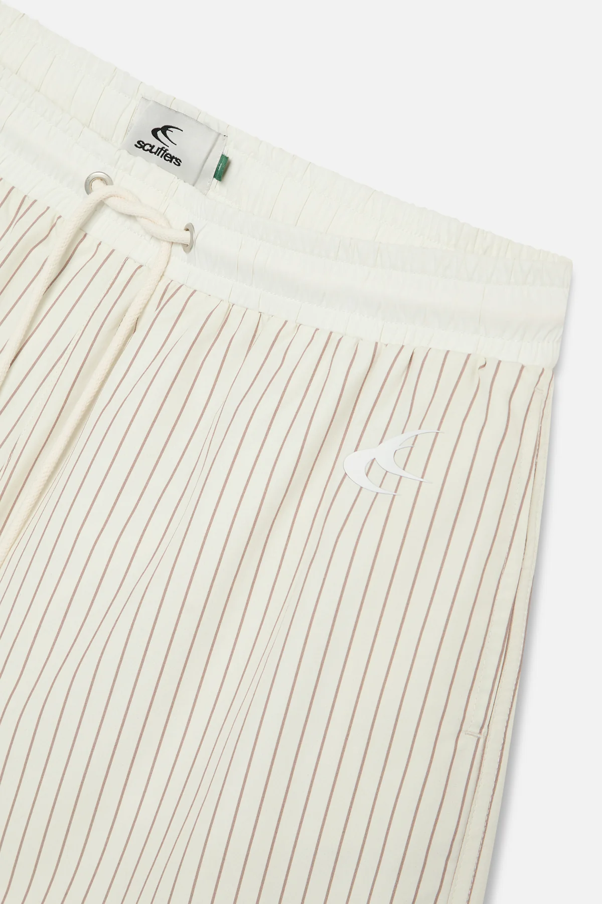 Pinstripe White Swimpants - Image 8
