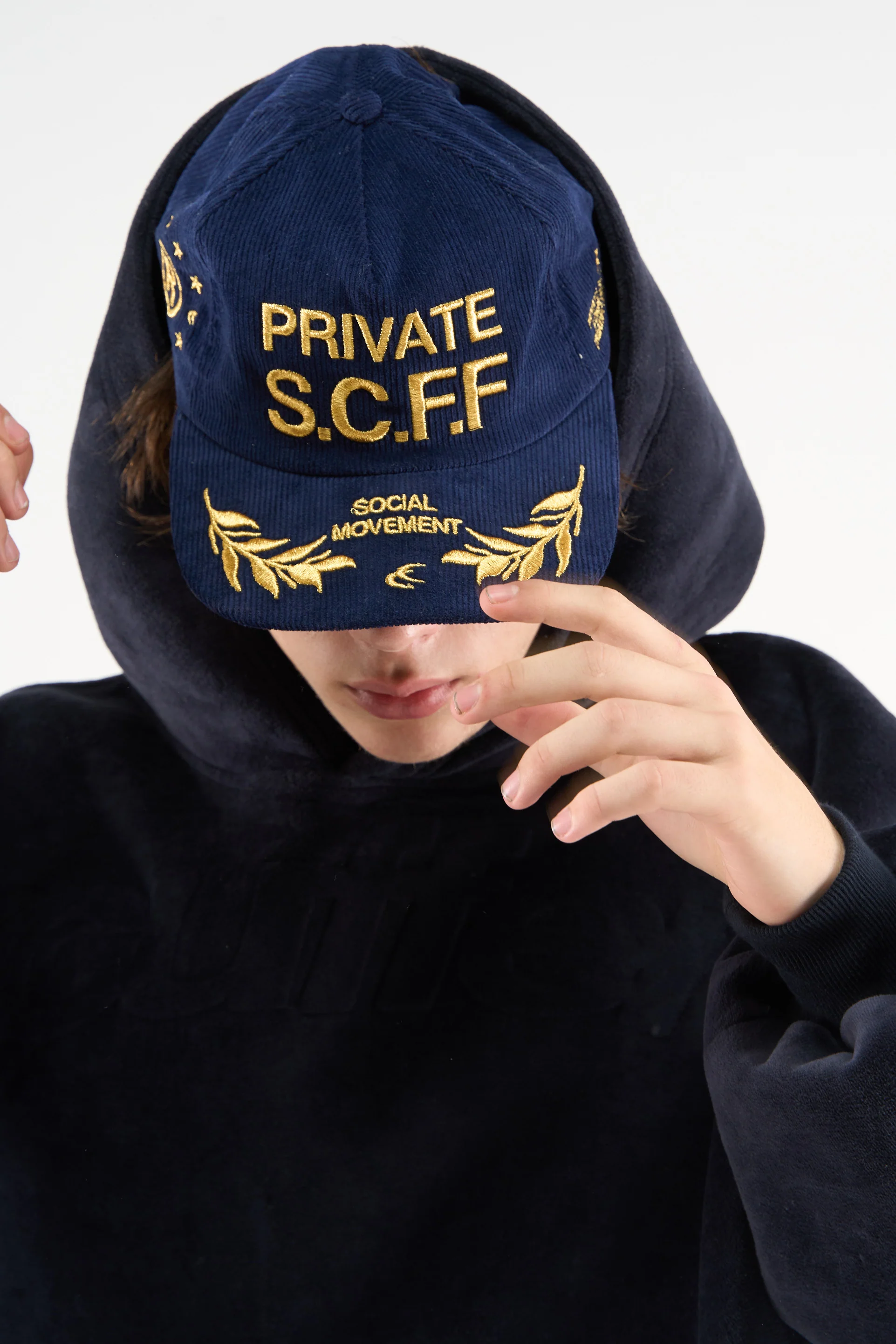 Private Navy Blue Cap - Image 2