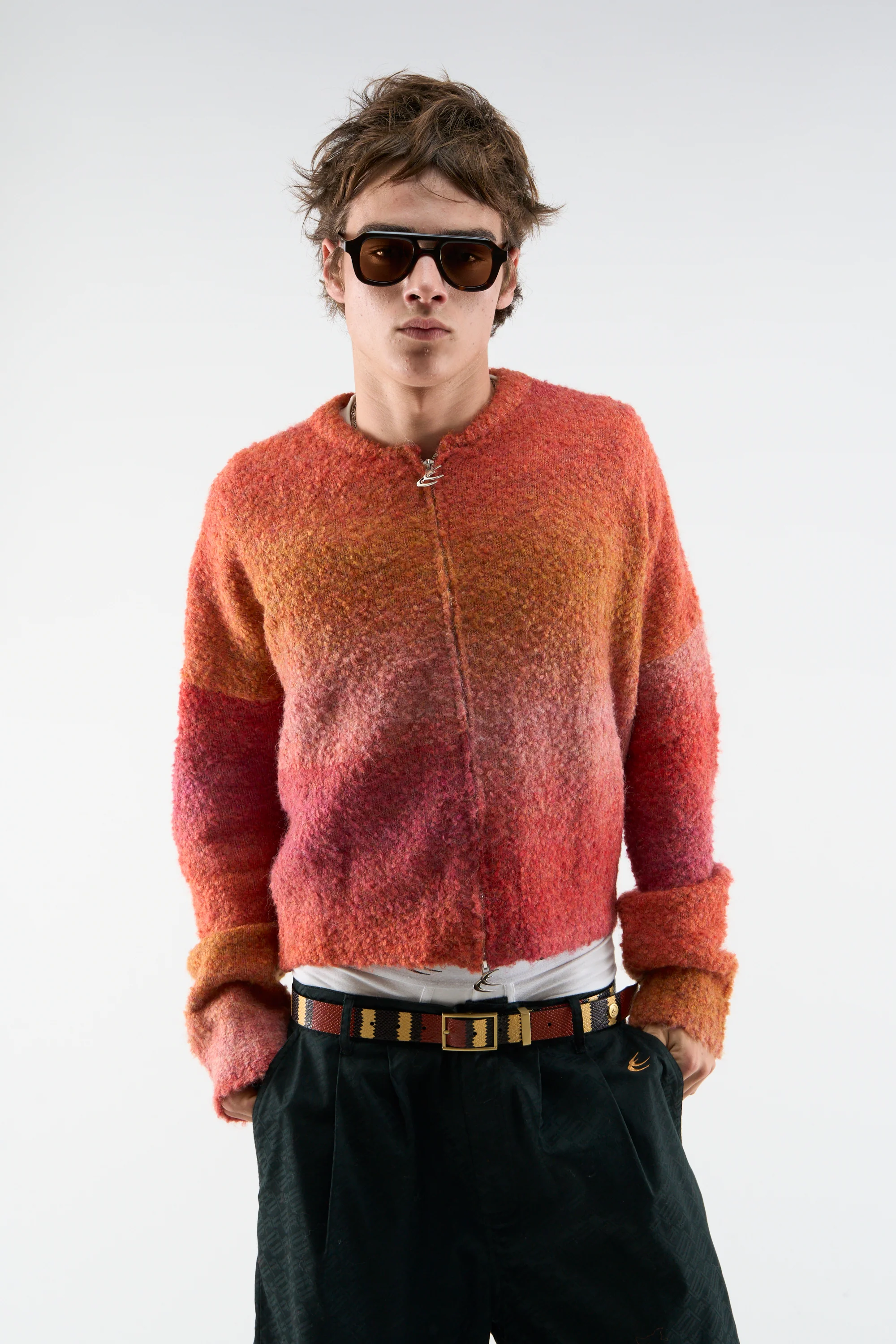 Quarter Red Zipper Knit - Image 4
