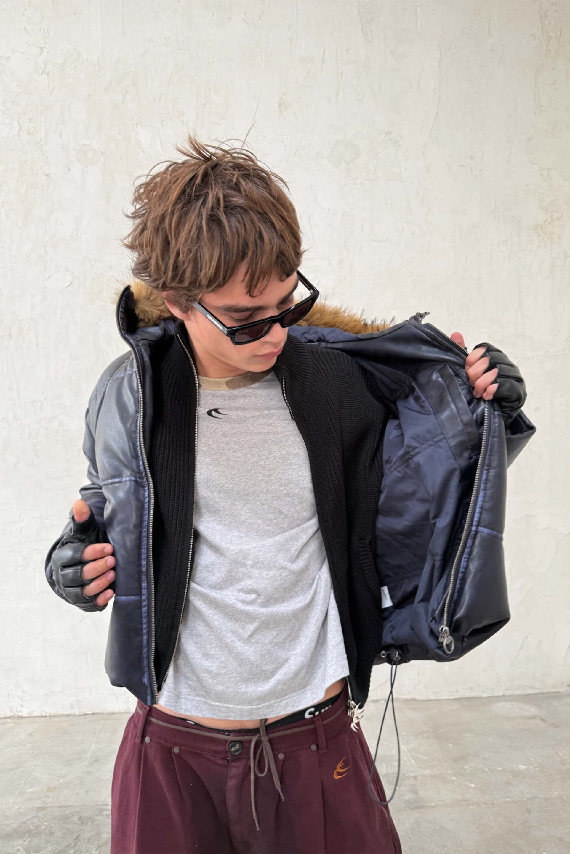 Raw Dark Puffer Jacket - Image 6