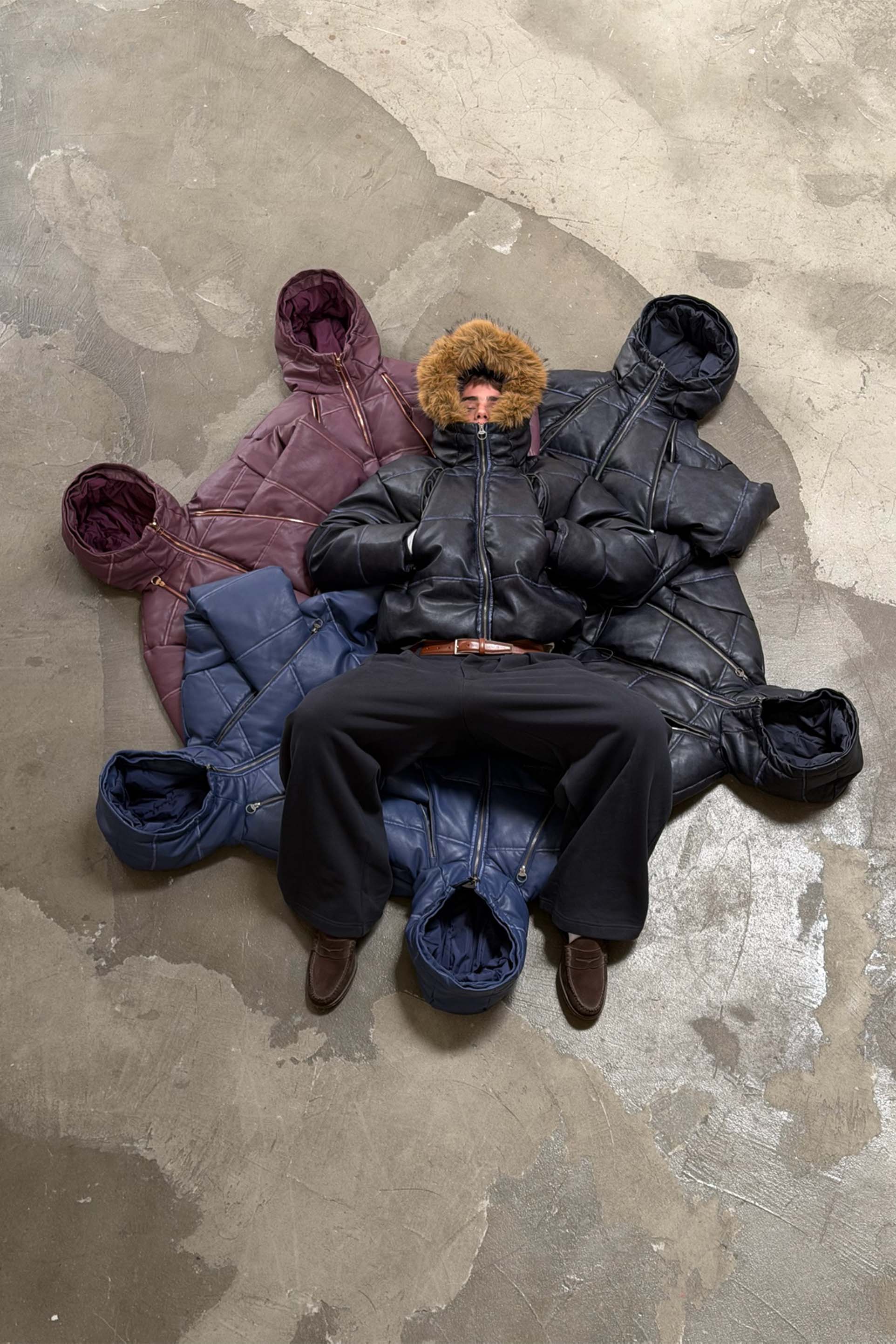 Raw Dark Puffer Jacket - Image 7