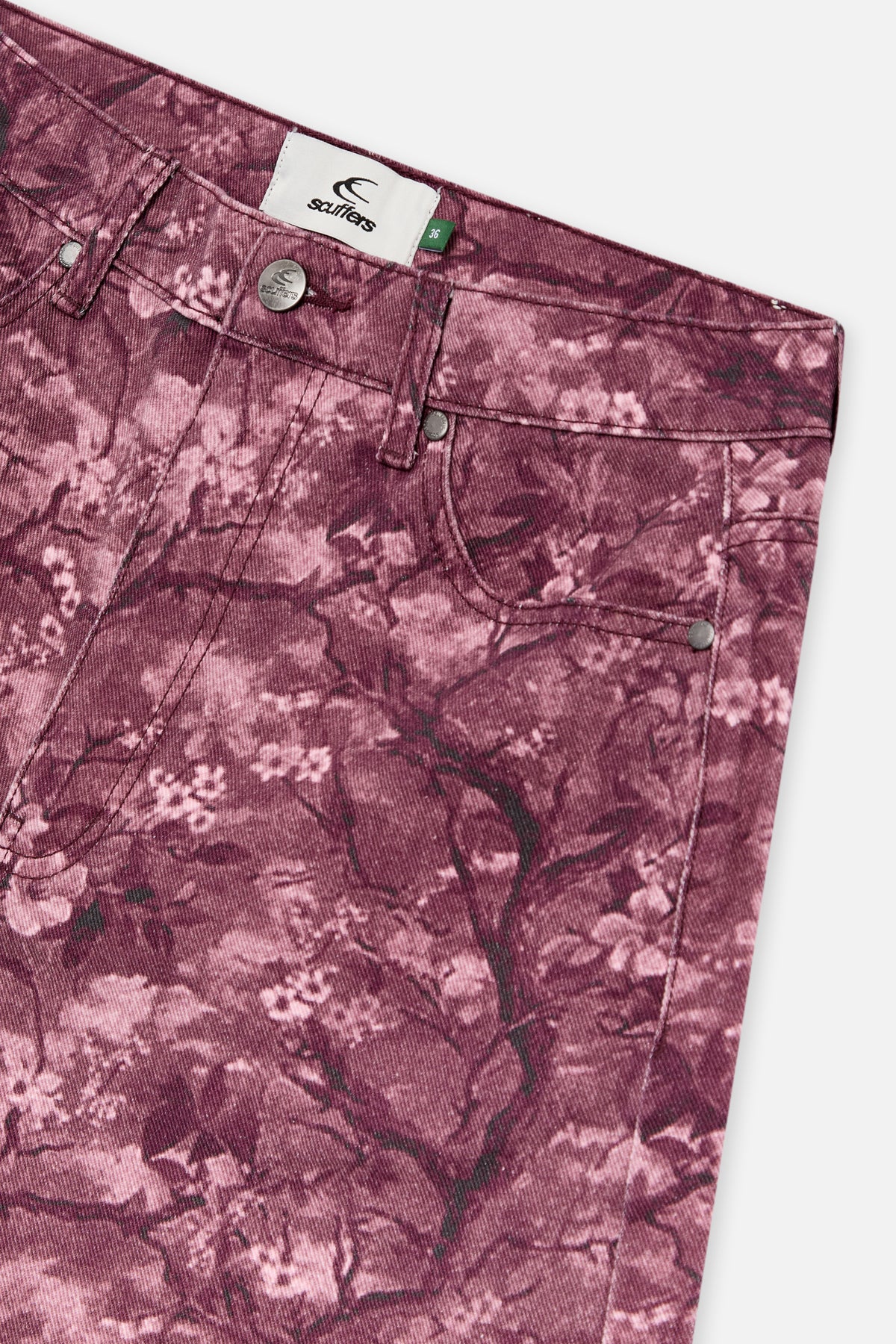 Real Flower Burgundy Jumbo Shorts - Image 13
