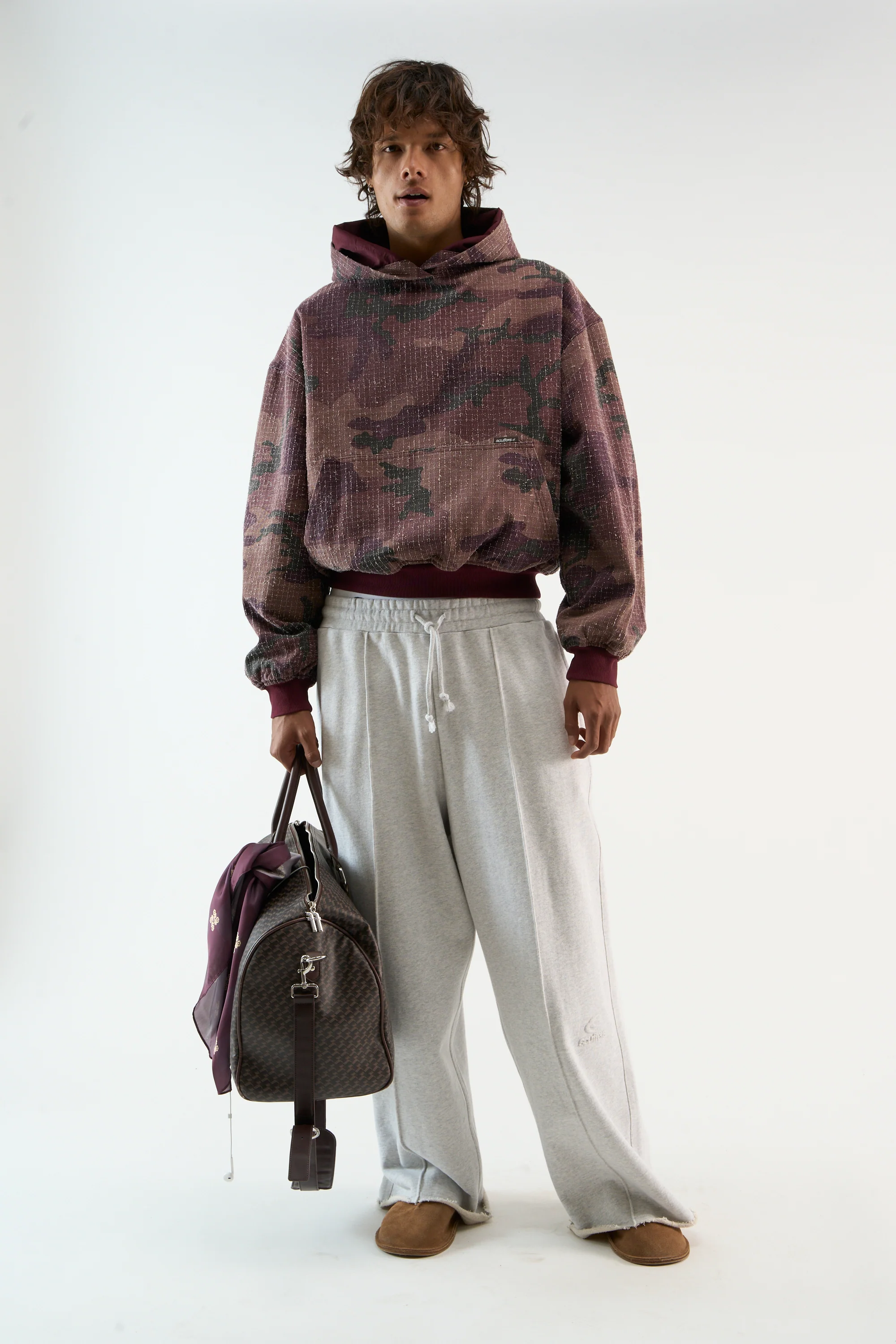 Ripstop Burgundy Hoodie - Image 3