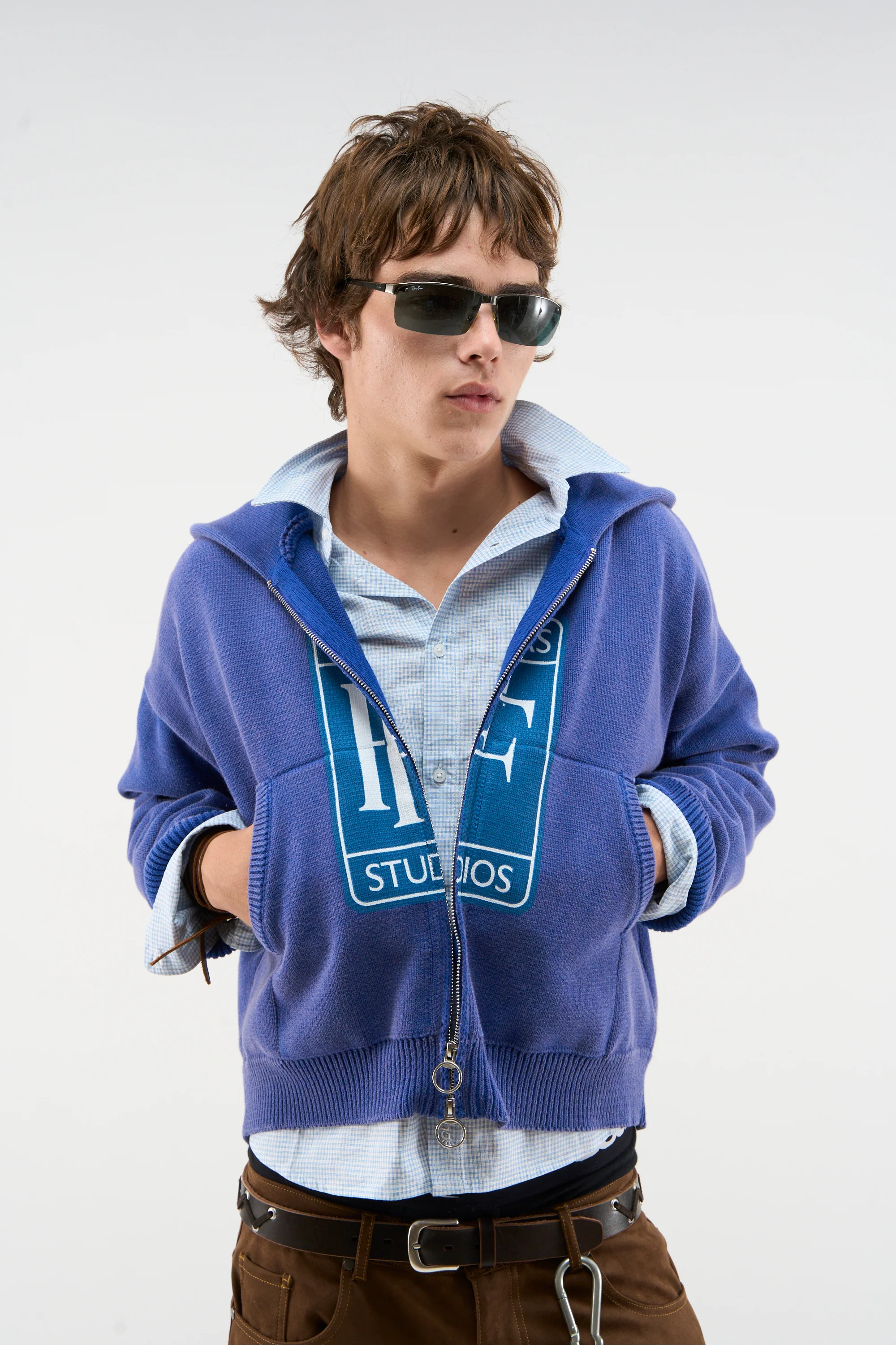 Rolly Blue Knit Zipper - Image 2