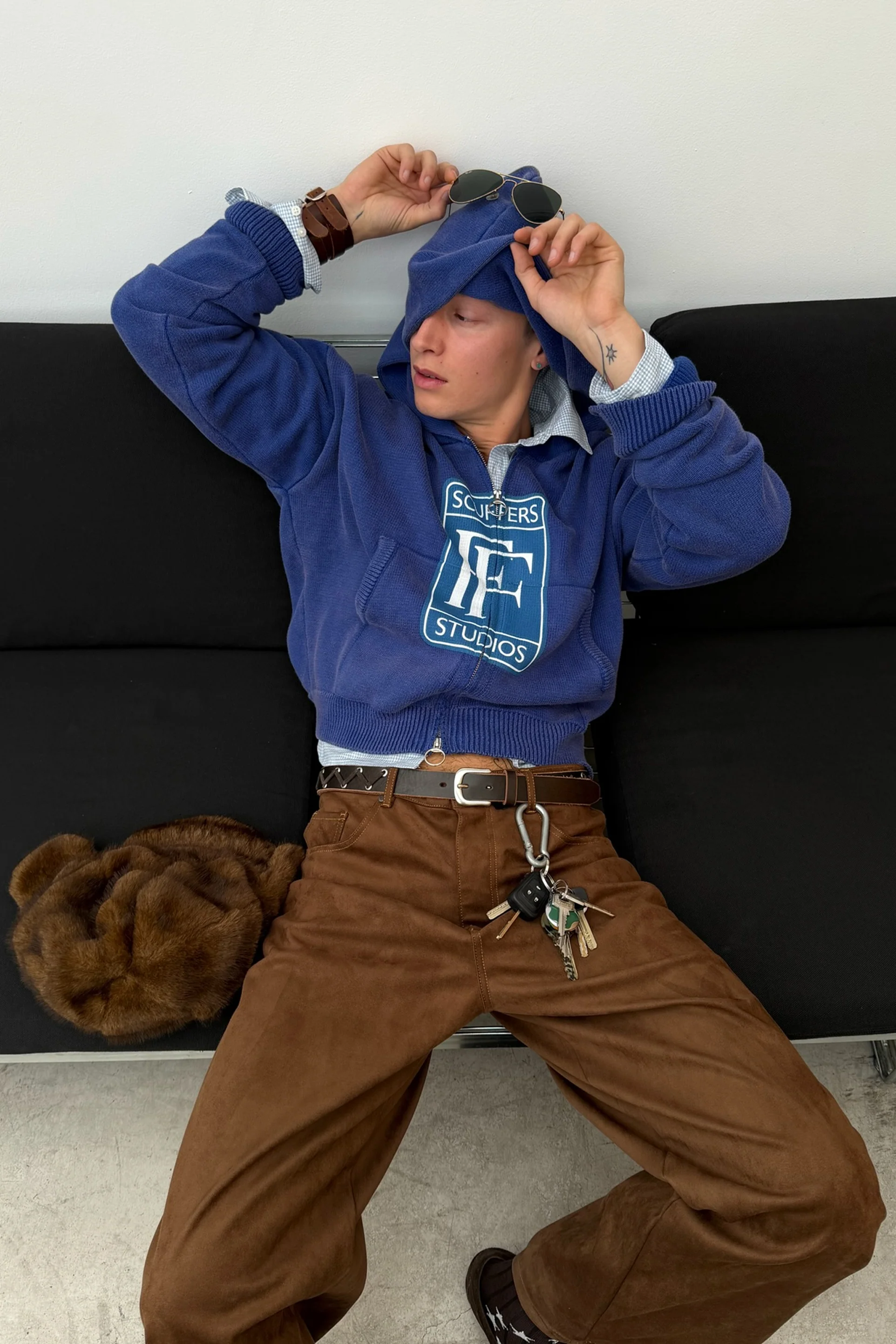 Rolly Blue Knit Zipper - Image 4