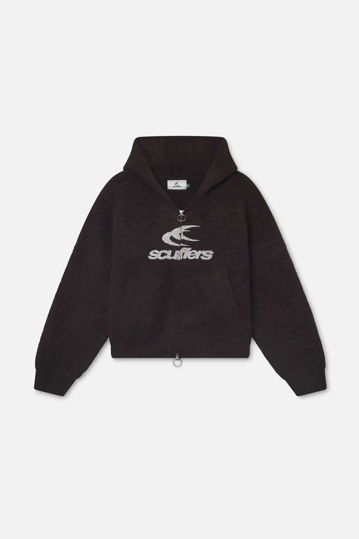 Roots Brown Knit Zipper