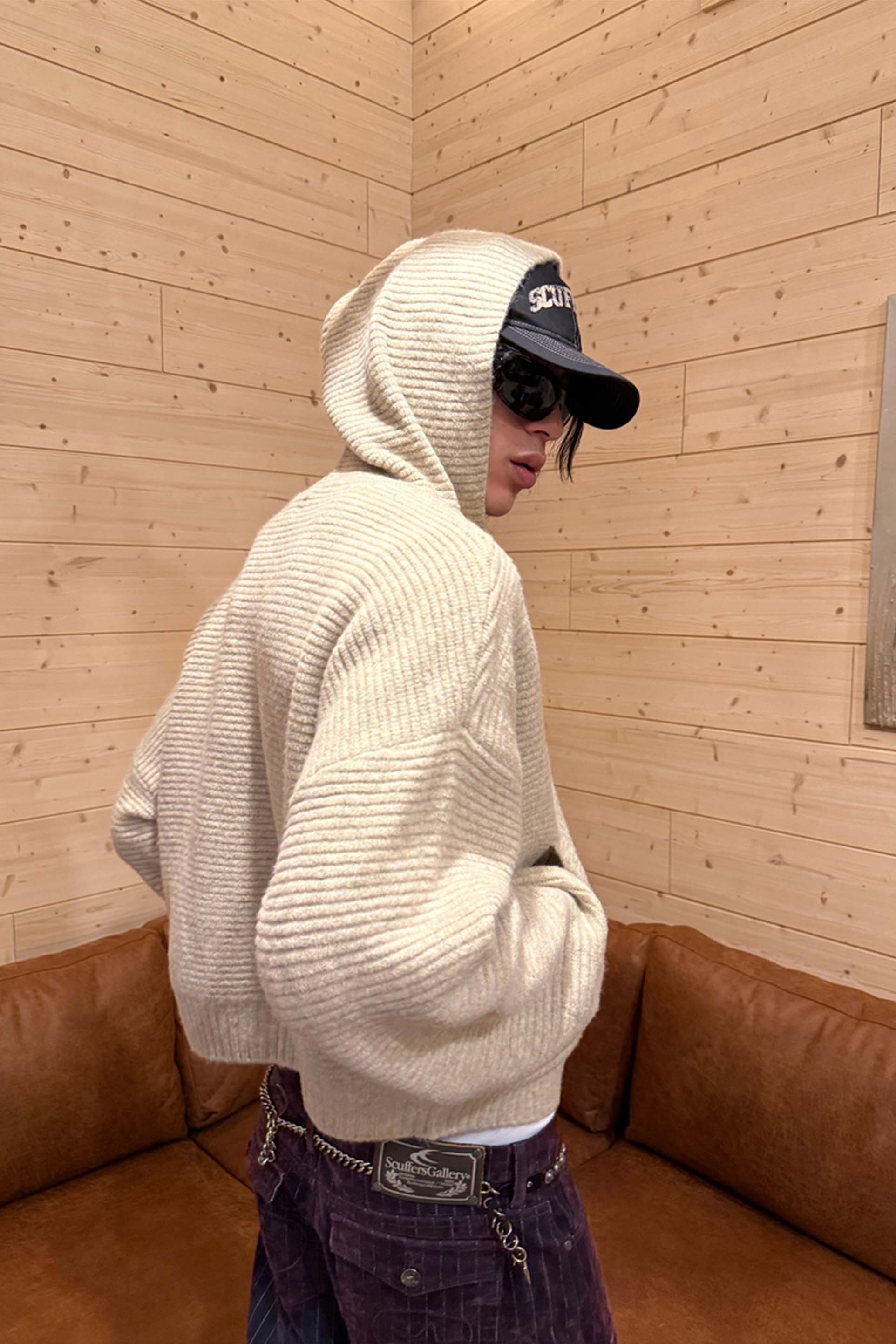 Roots Ecru Knit Zipper - Image 7