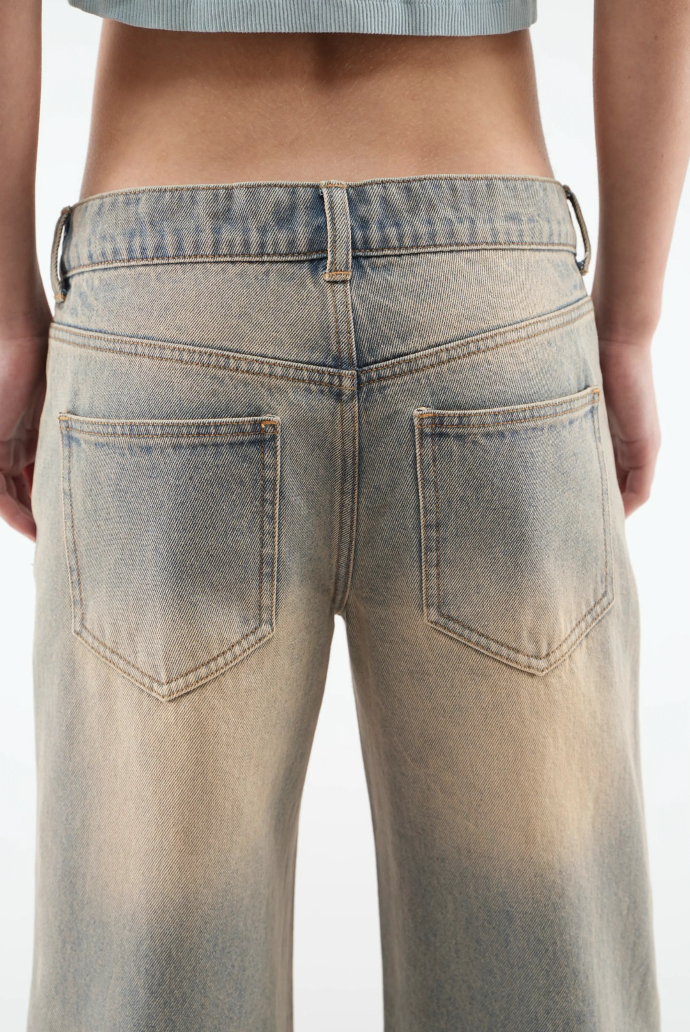 Rose Washed Blue Pants - Image 5