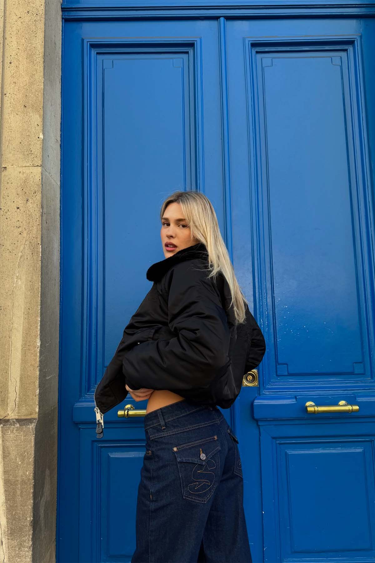 SCFF Black Bomber Jacket - Image 11