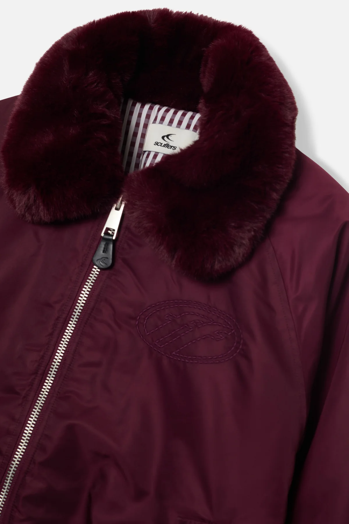 SCFF Burgundy Bomber Jacket - Image 10