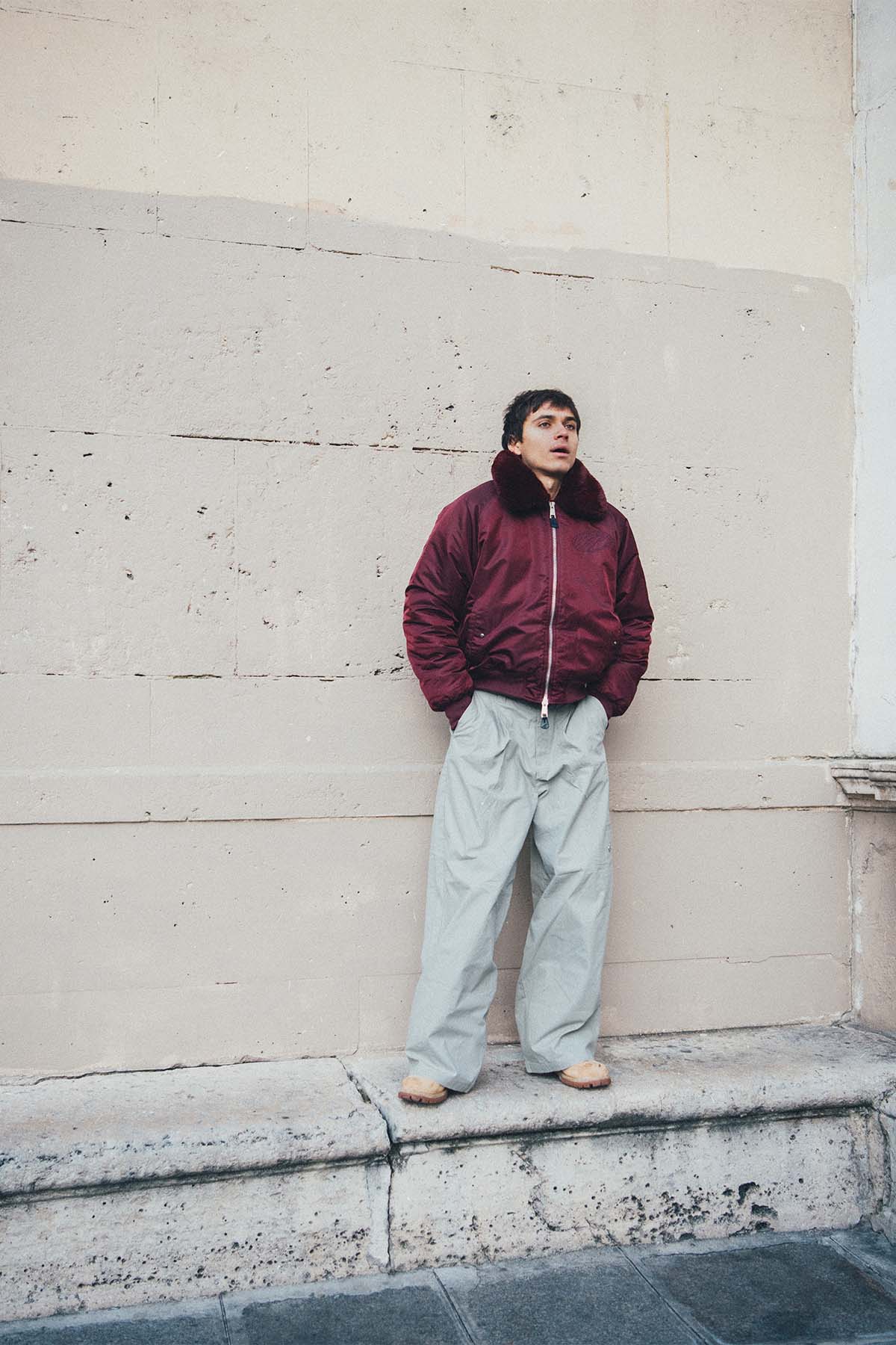 SCFF Burgundy Bomber Jacket - Image 15