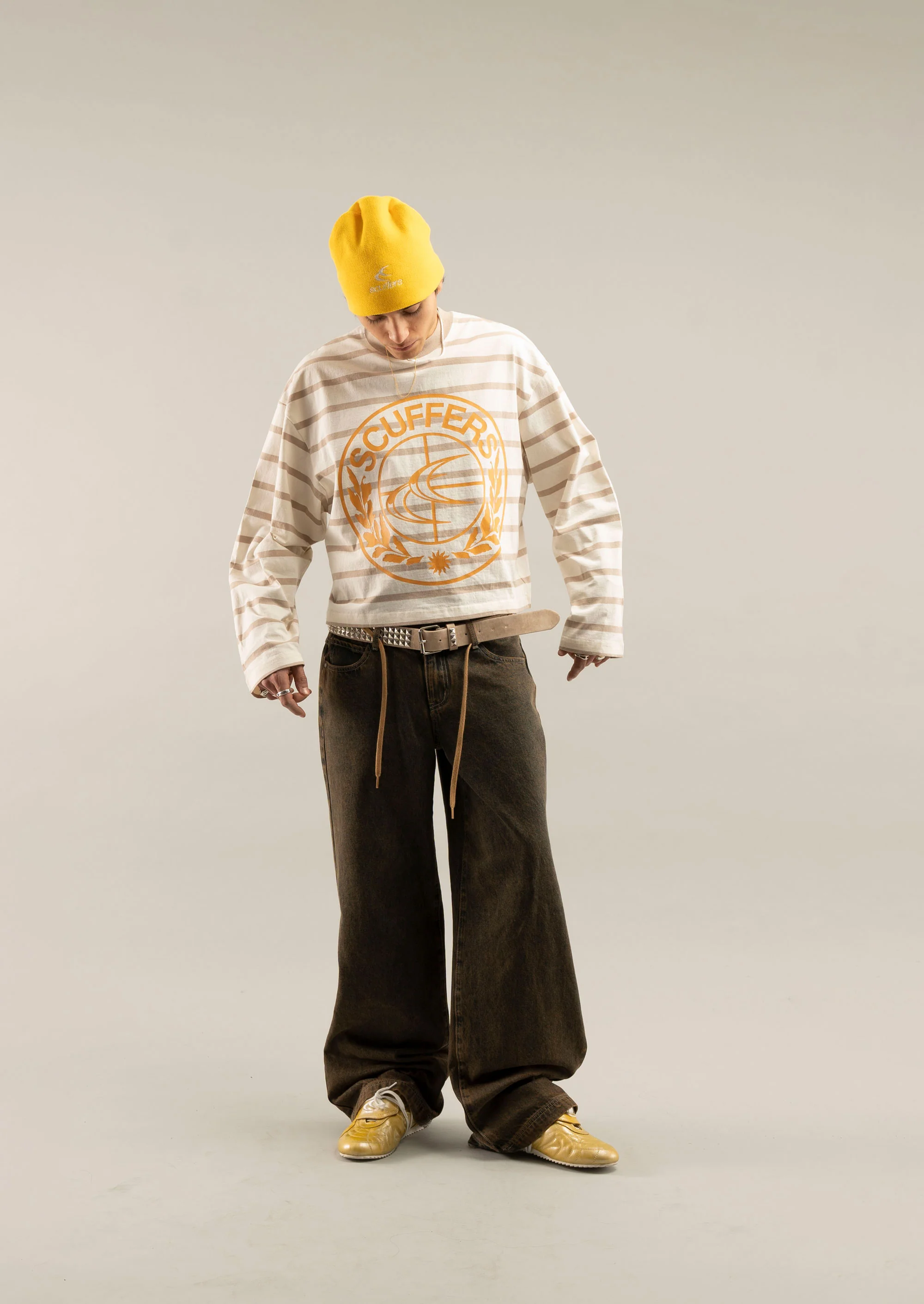 Shield Brown Striped Longsleeve - Image 2
