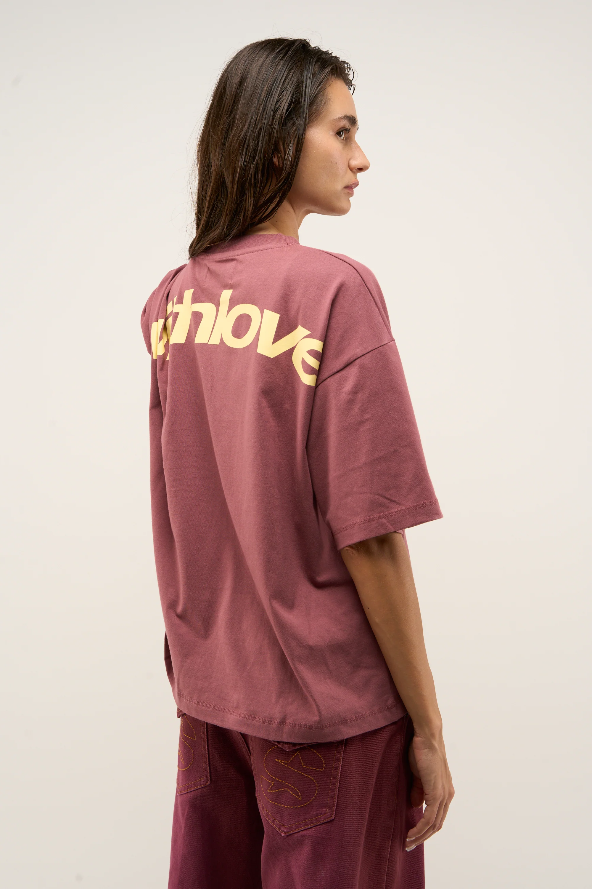 Sign Burgundy T-shirt - Image 6