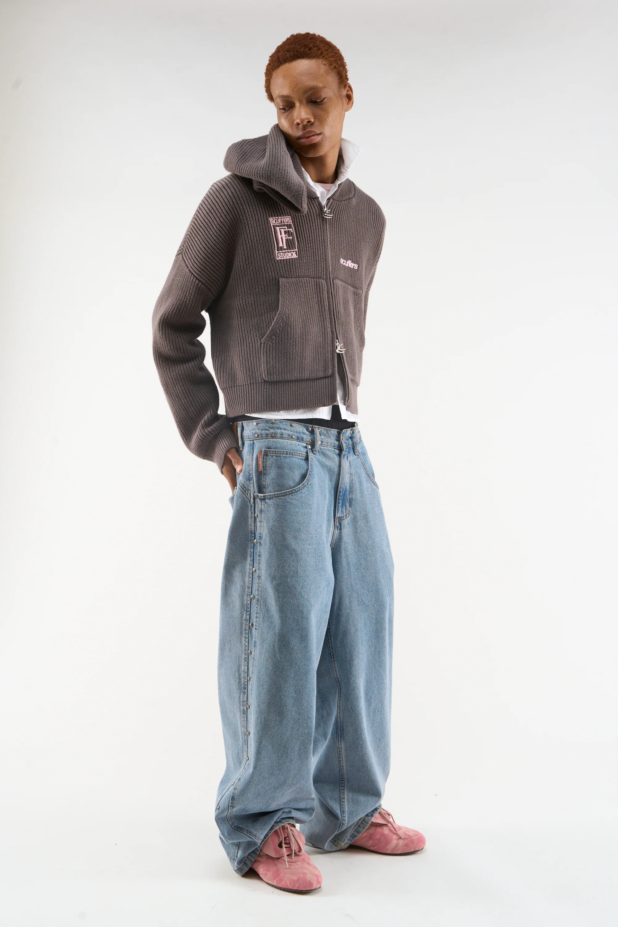 Signal Brown Knit Zipper - Image 4