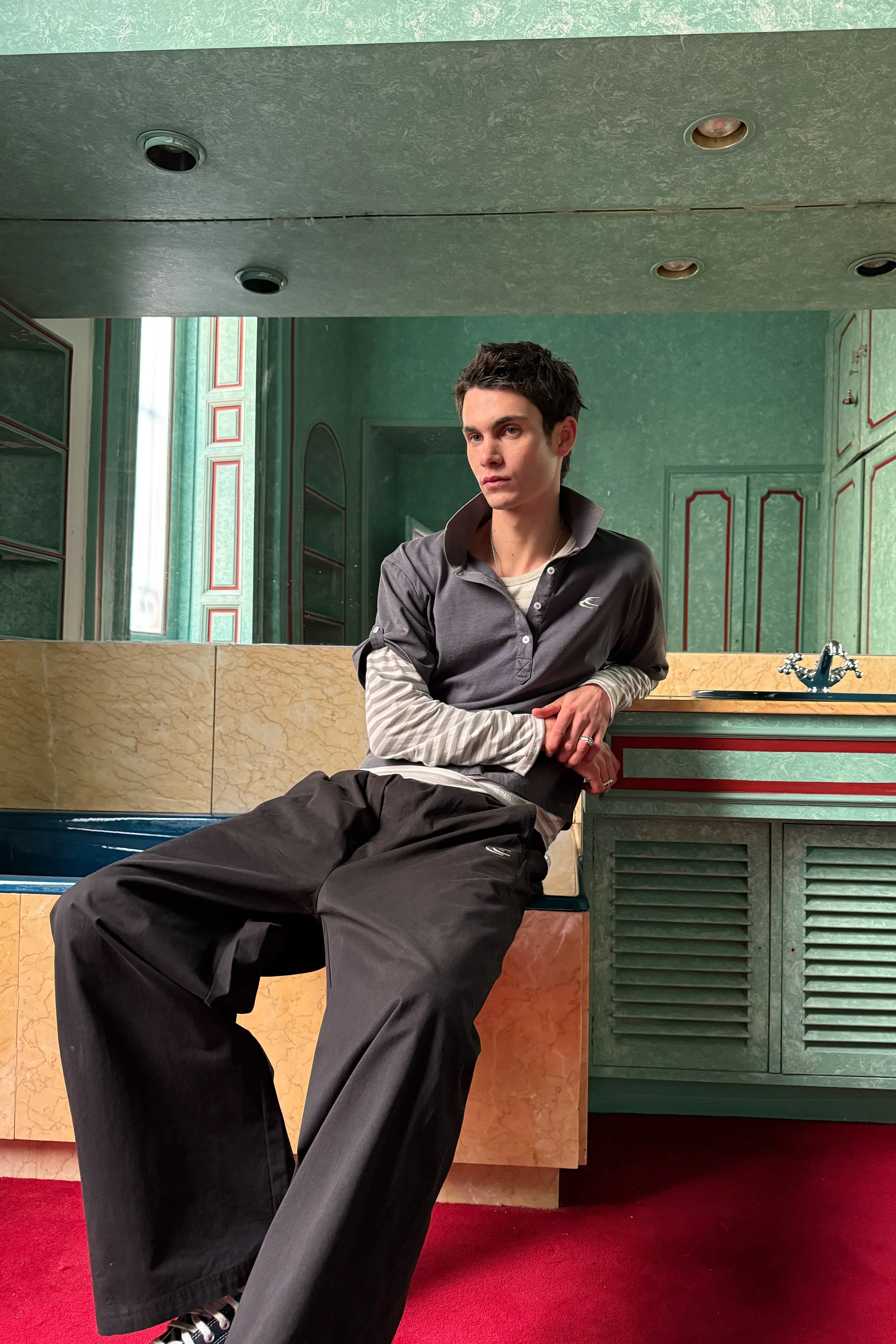 Somewhere Navy Polo - Image 6