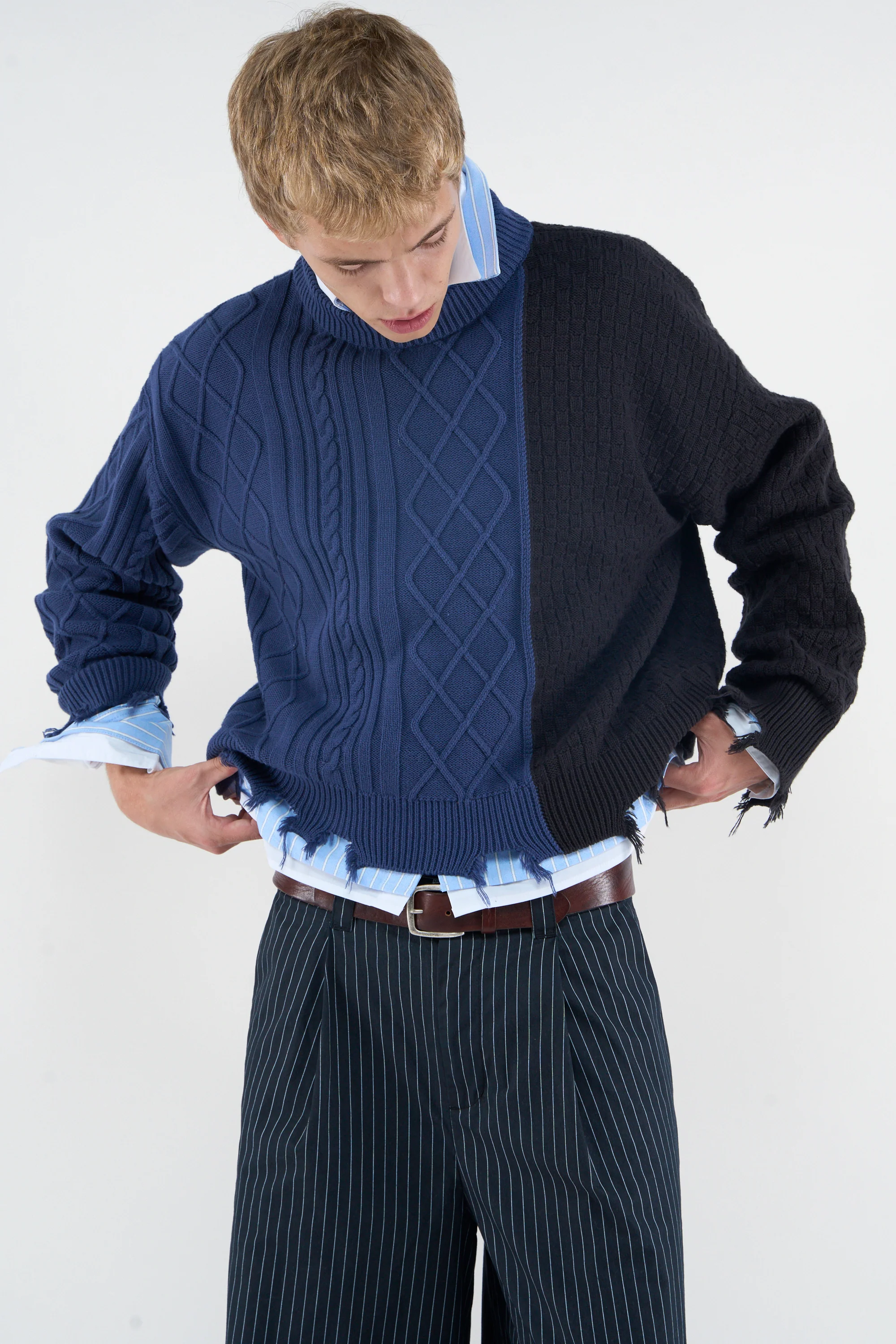 Split Blue Knit - Image 3