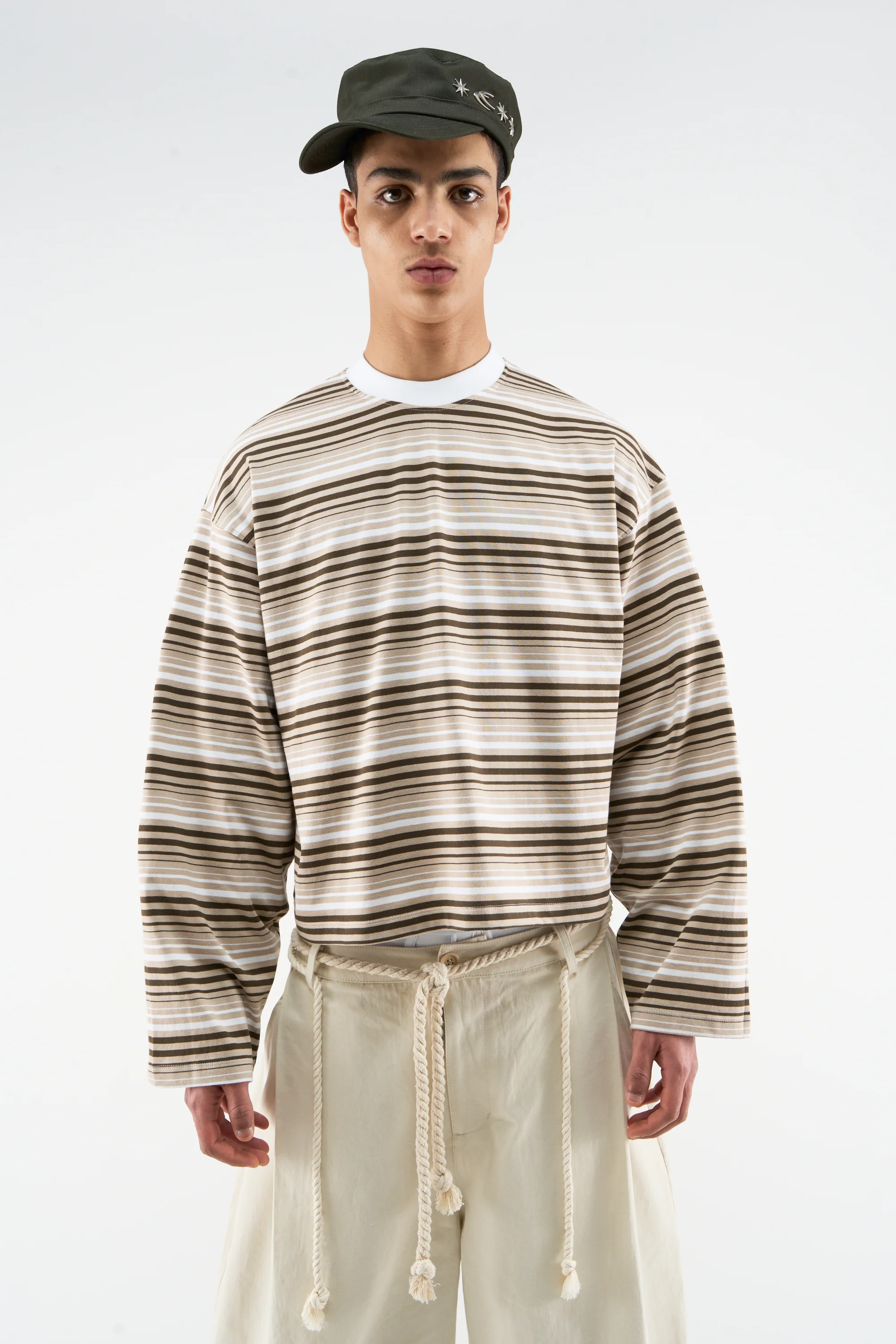 Sport Tech Brown Striped Longsleeve - Image 2