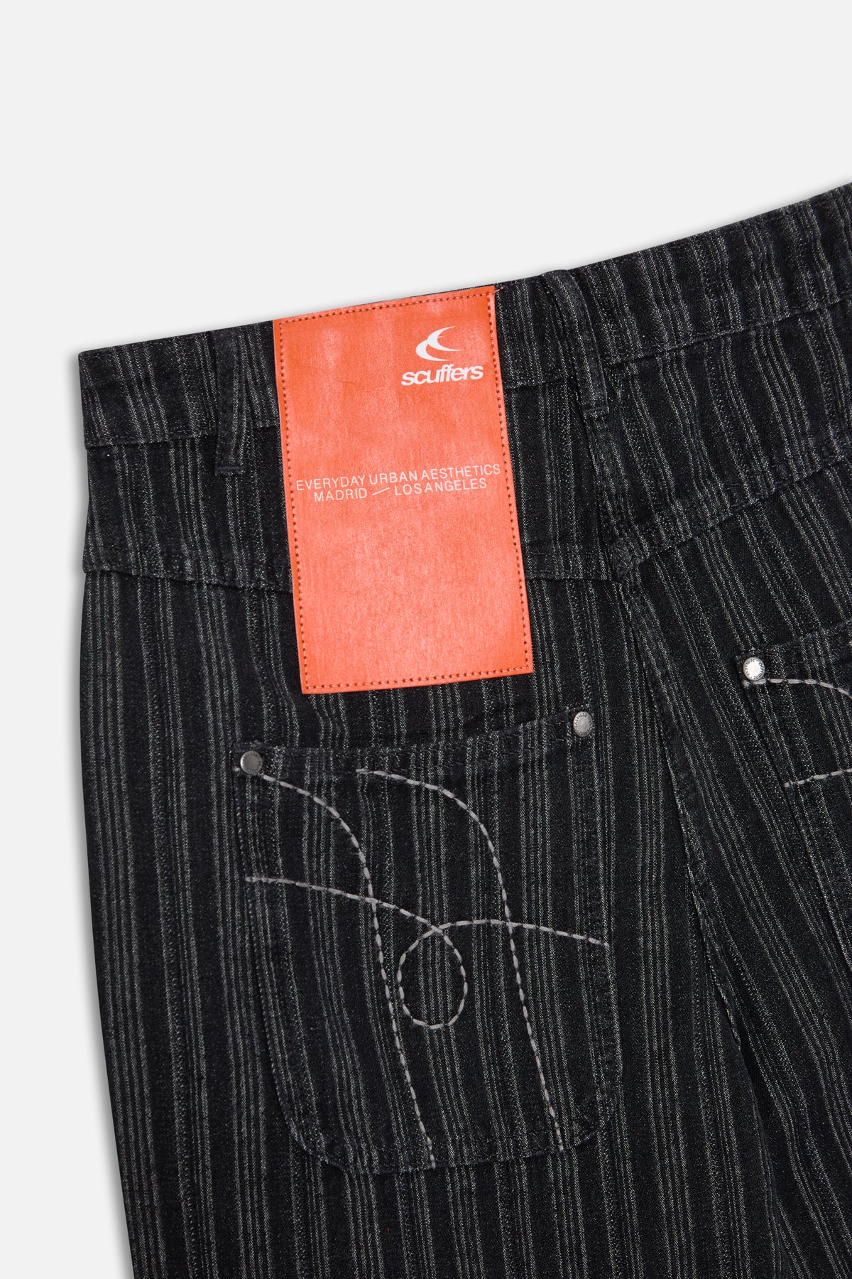 Striped Black Denim Pants - Image 6