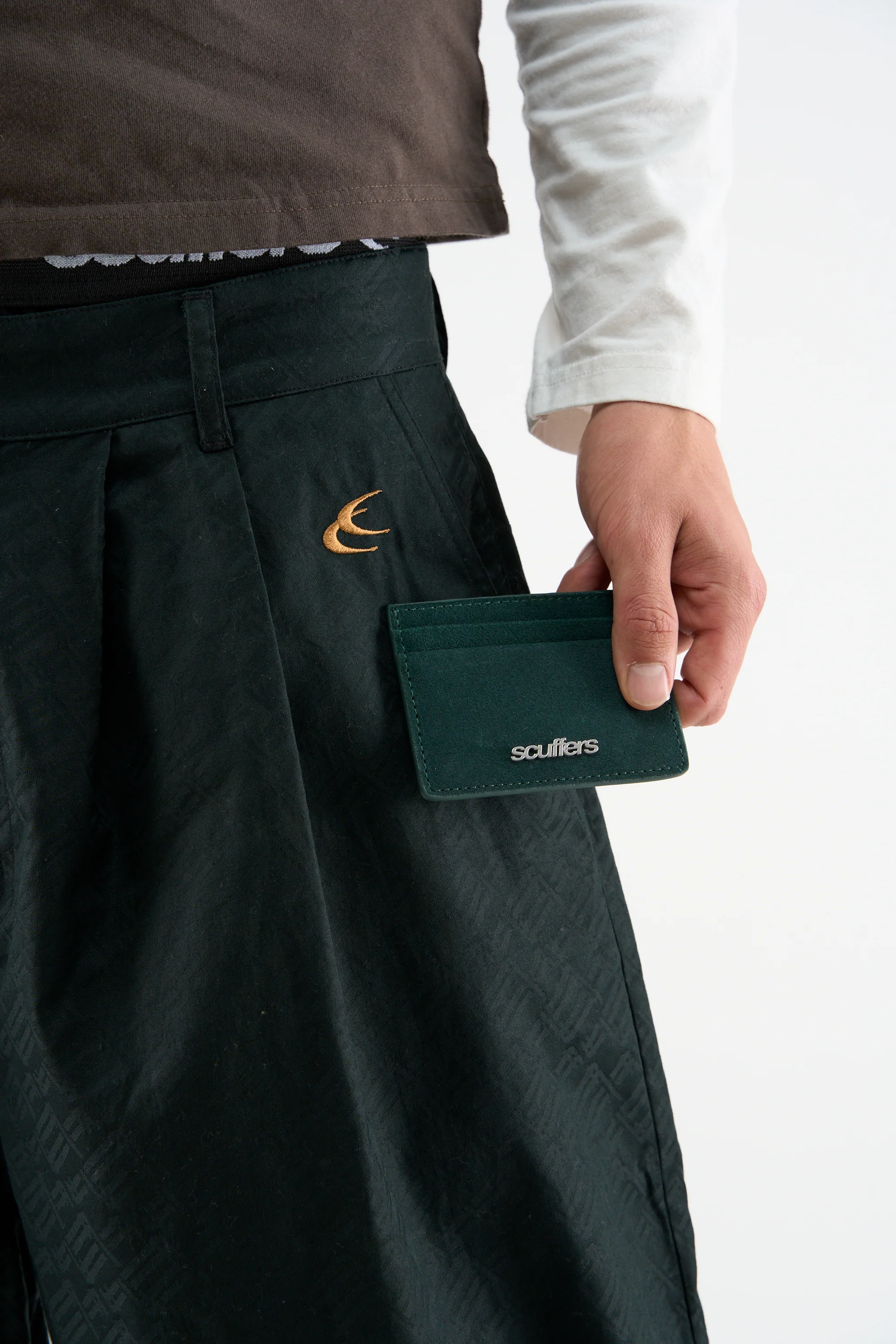 Suede Green Wallet - Image 2