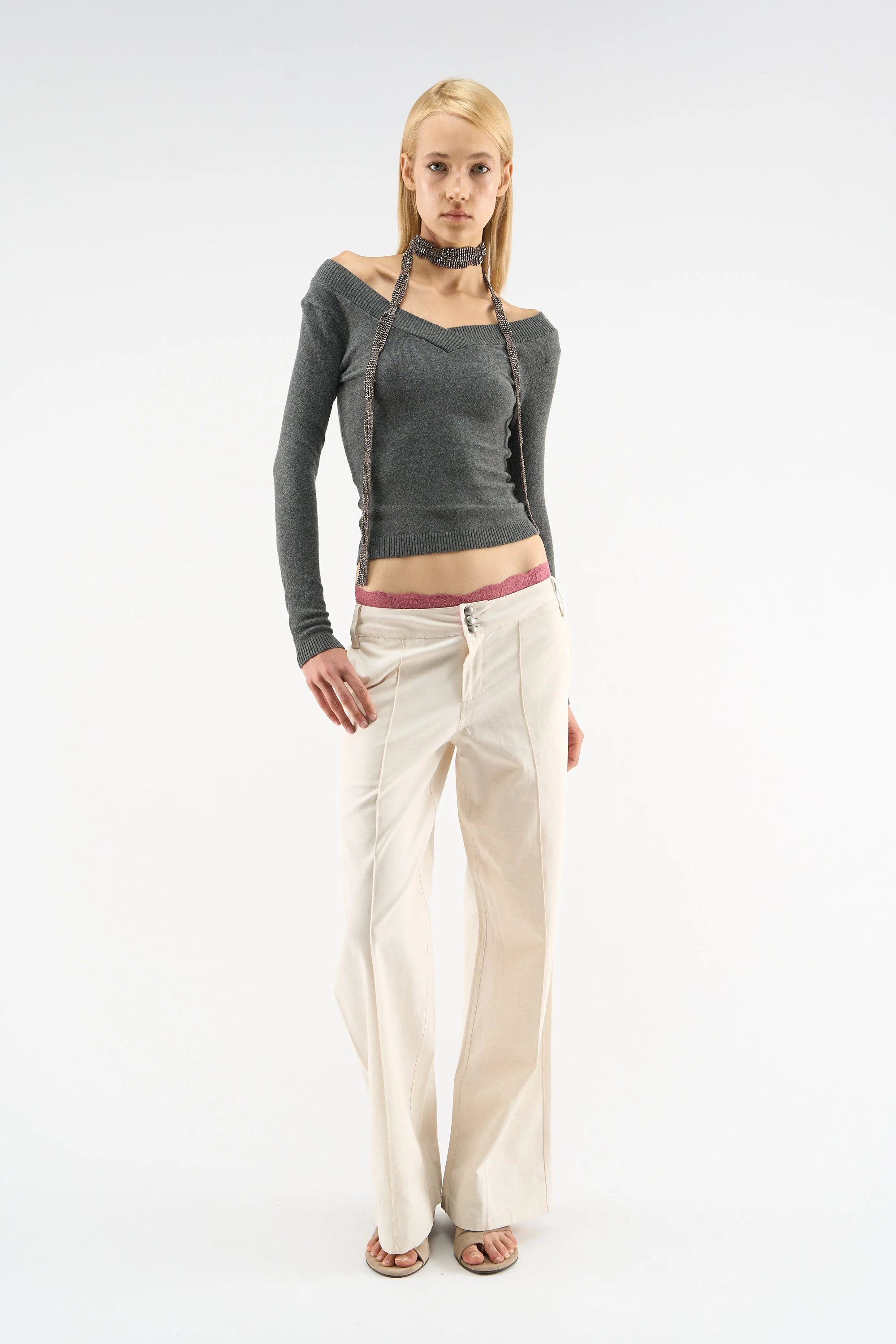 Summer Tailoring White Pants - Image 2